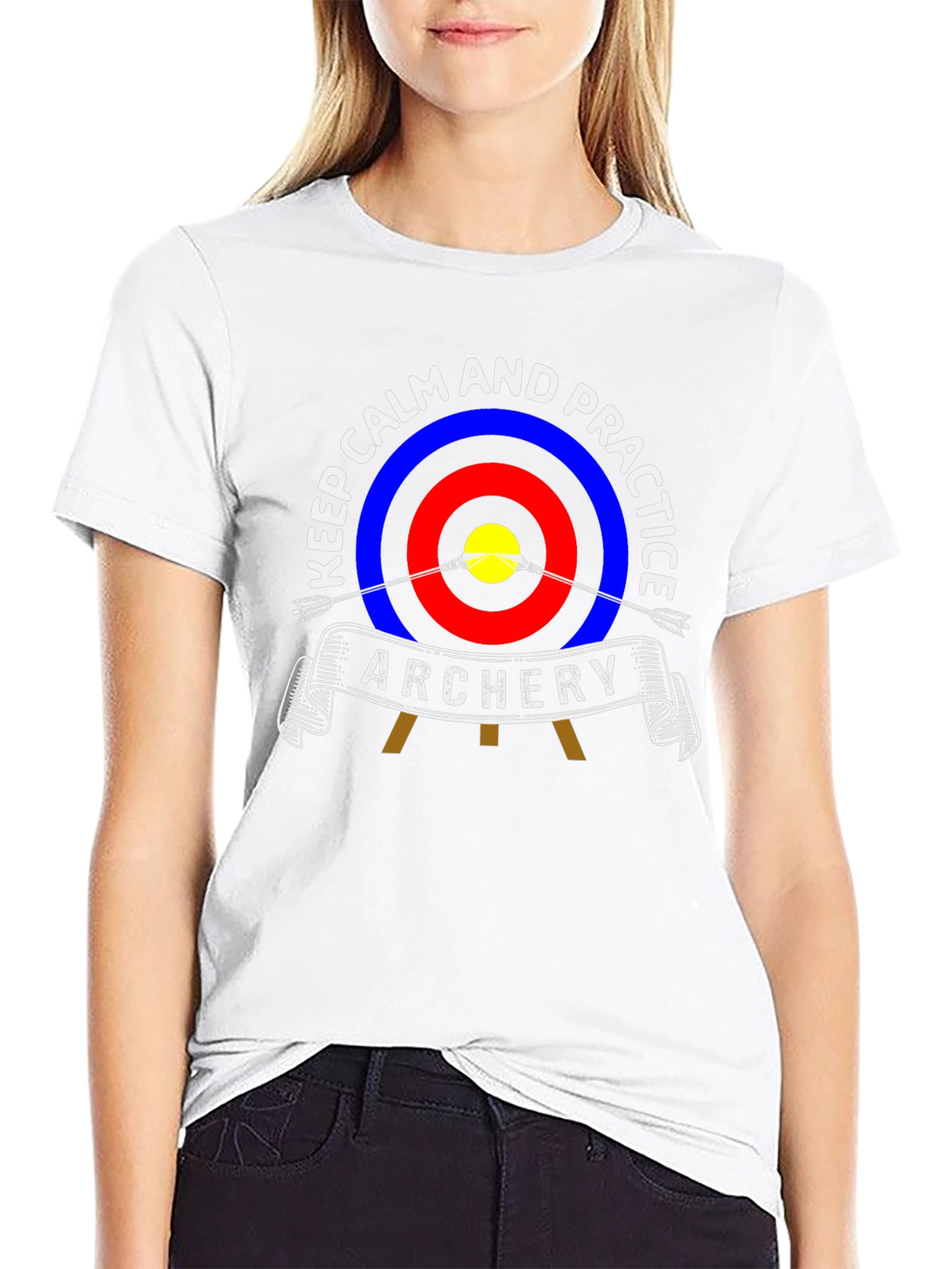 Archery Practice T-Shirt - Keep Calm and Practice