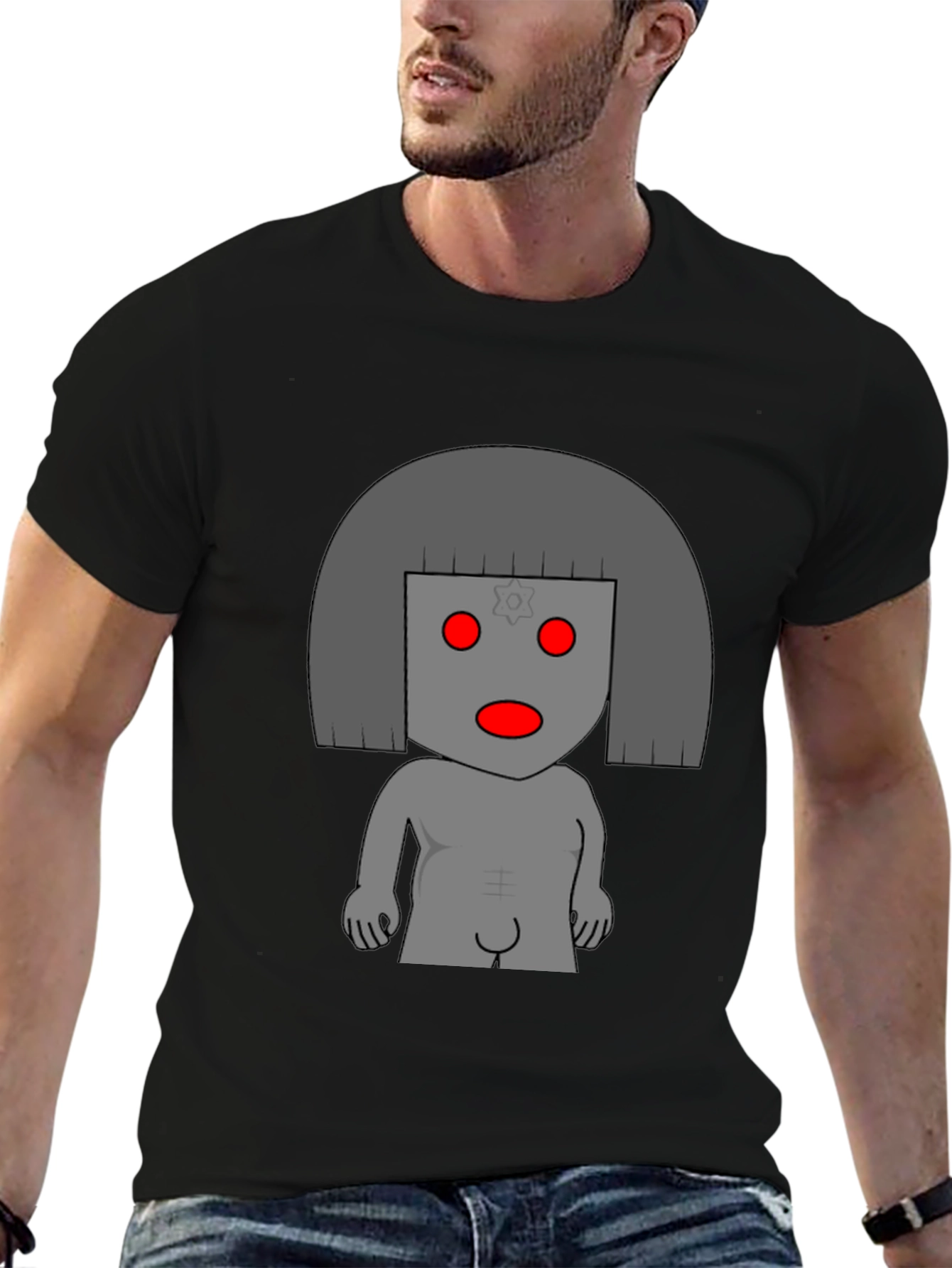 Unique Graphic Tee - Edgy Style