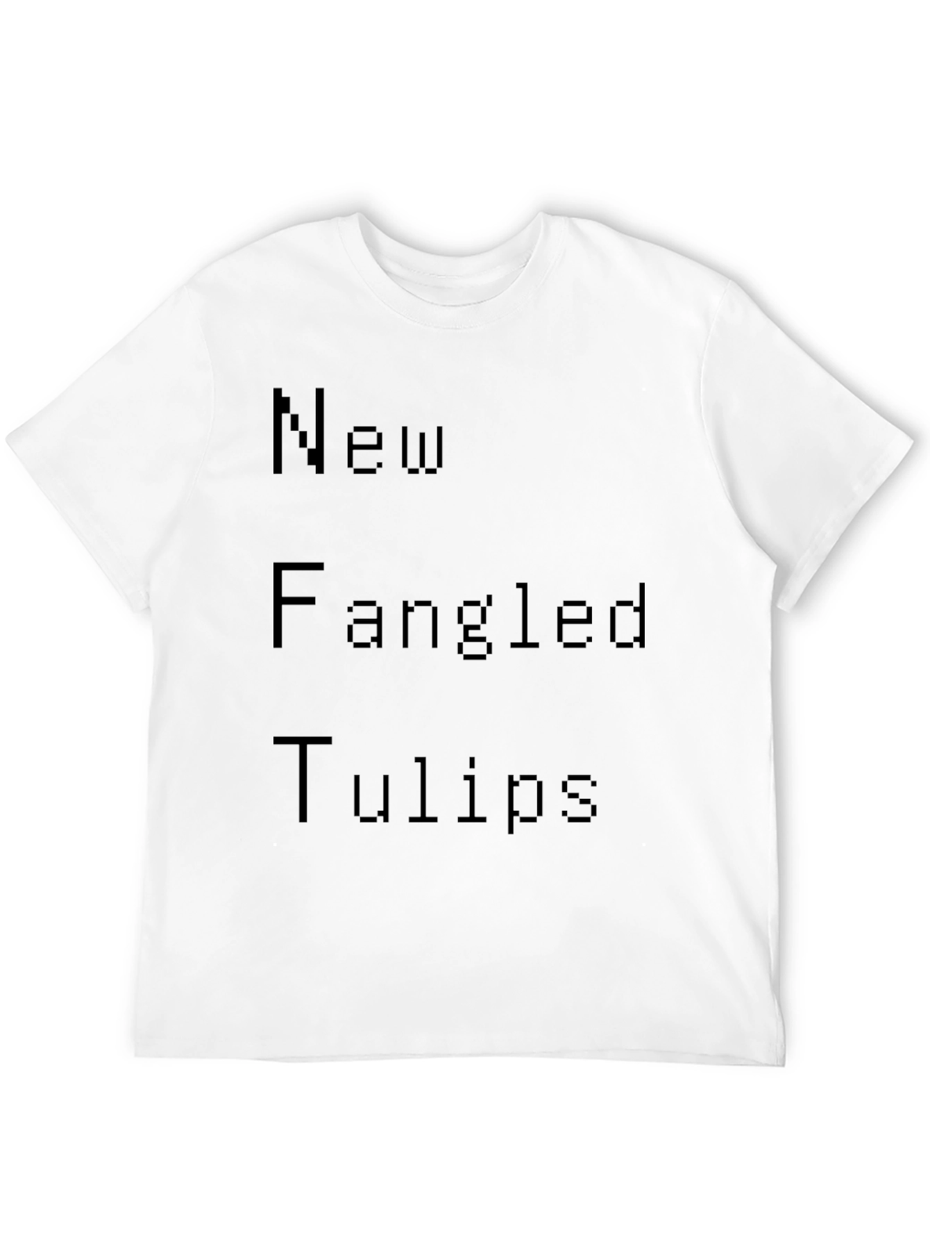 New Fangled Tulips Black Graphic Tee