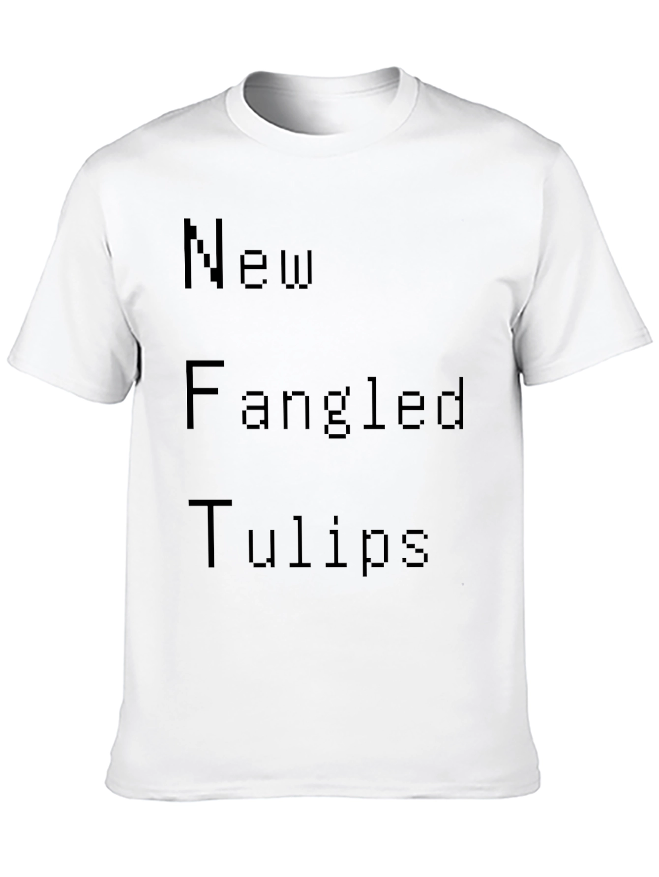 New Fangled Tulips Black Graphic Tee