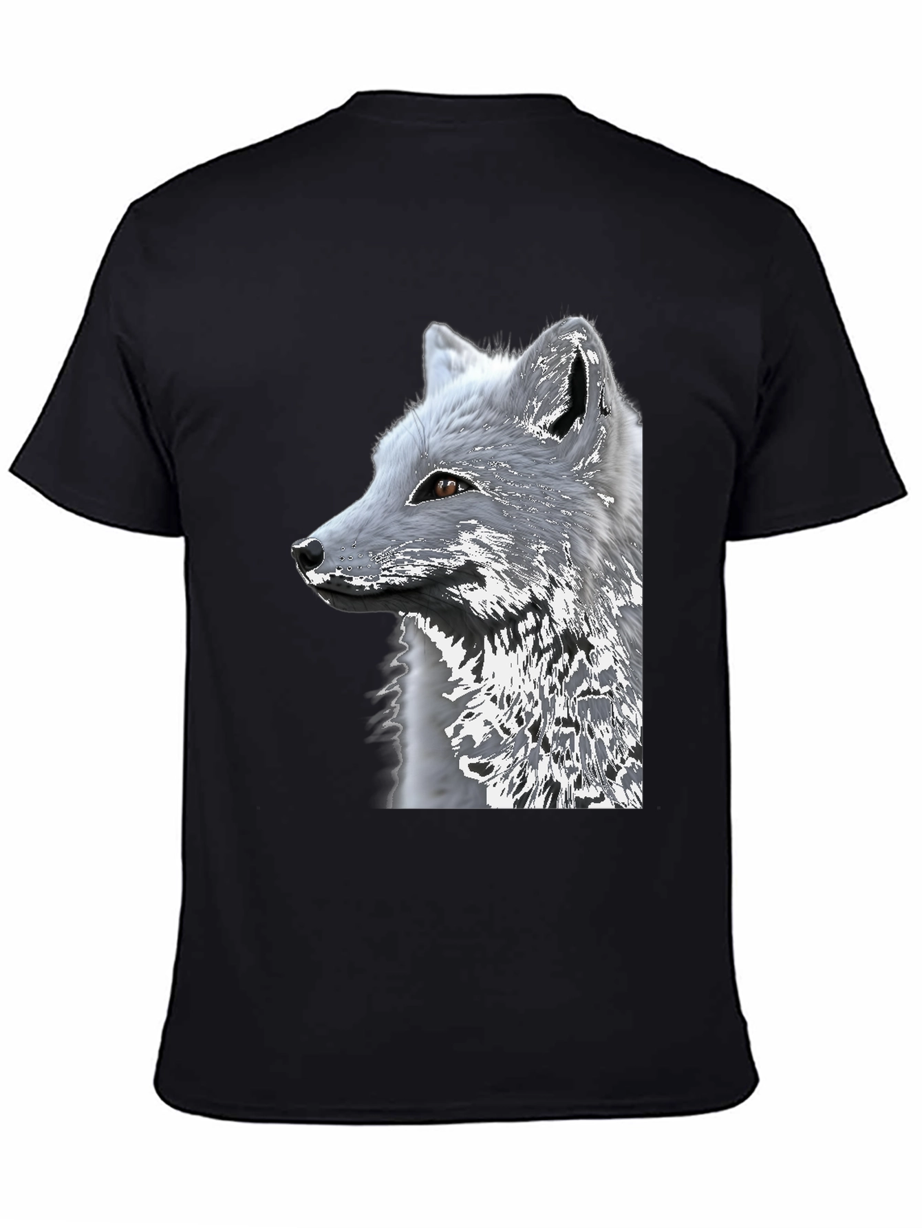 Arctic Fox Graphic Tee - Black Cotton Blend