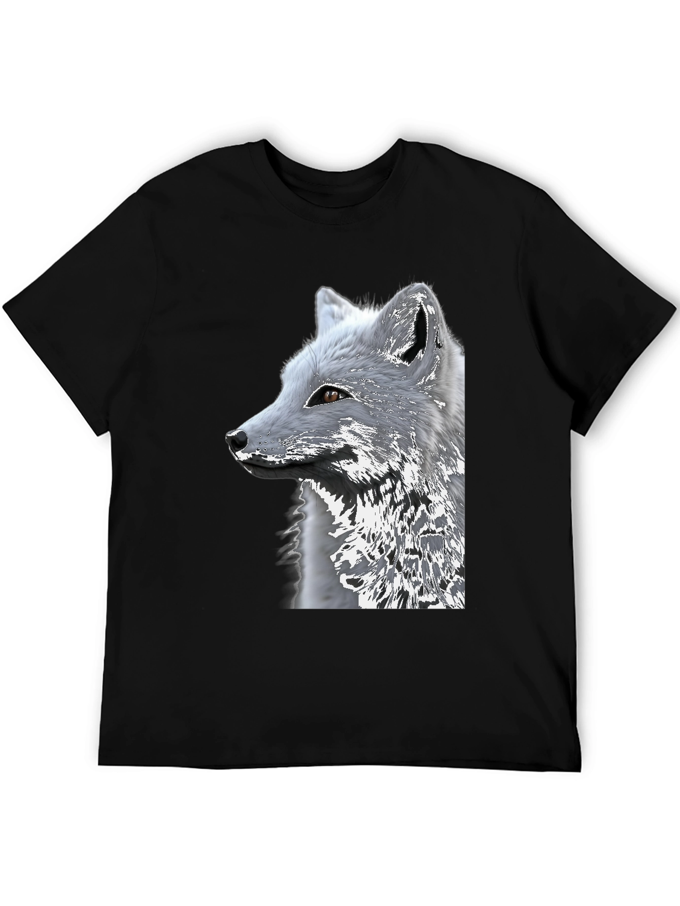 Arctic Fox Graphic Tee - Black Cotton Blend