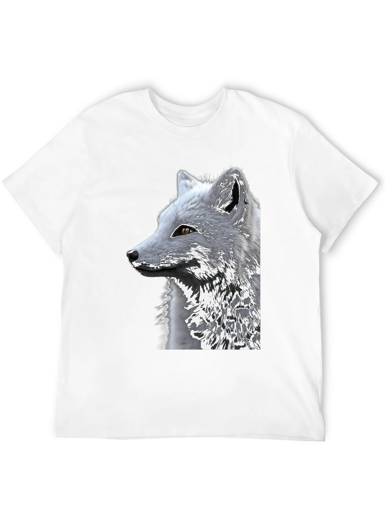 Arctic Fox Graphic Tee - Black Cotton Blend