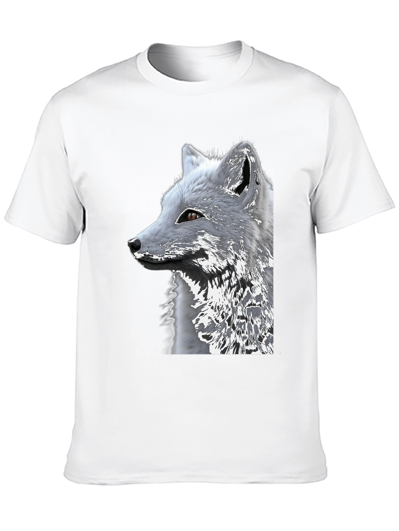 Arctic Fox Graphic Tee - Black Cotton Blend