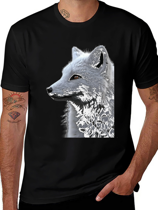 Arctic Fox Graphic Tee - Black Cotton Blend
