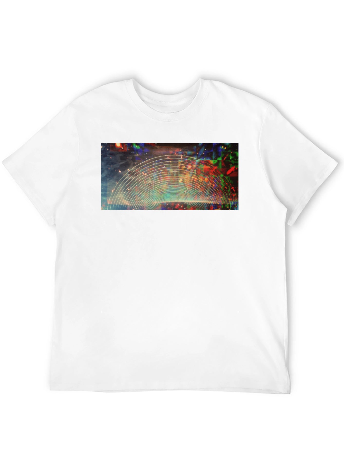 Abstract Galaxy Graphic Black T-Shirt