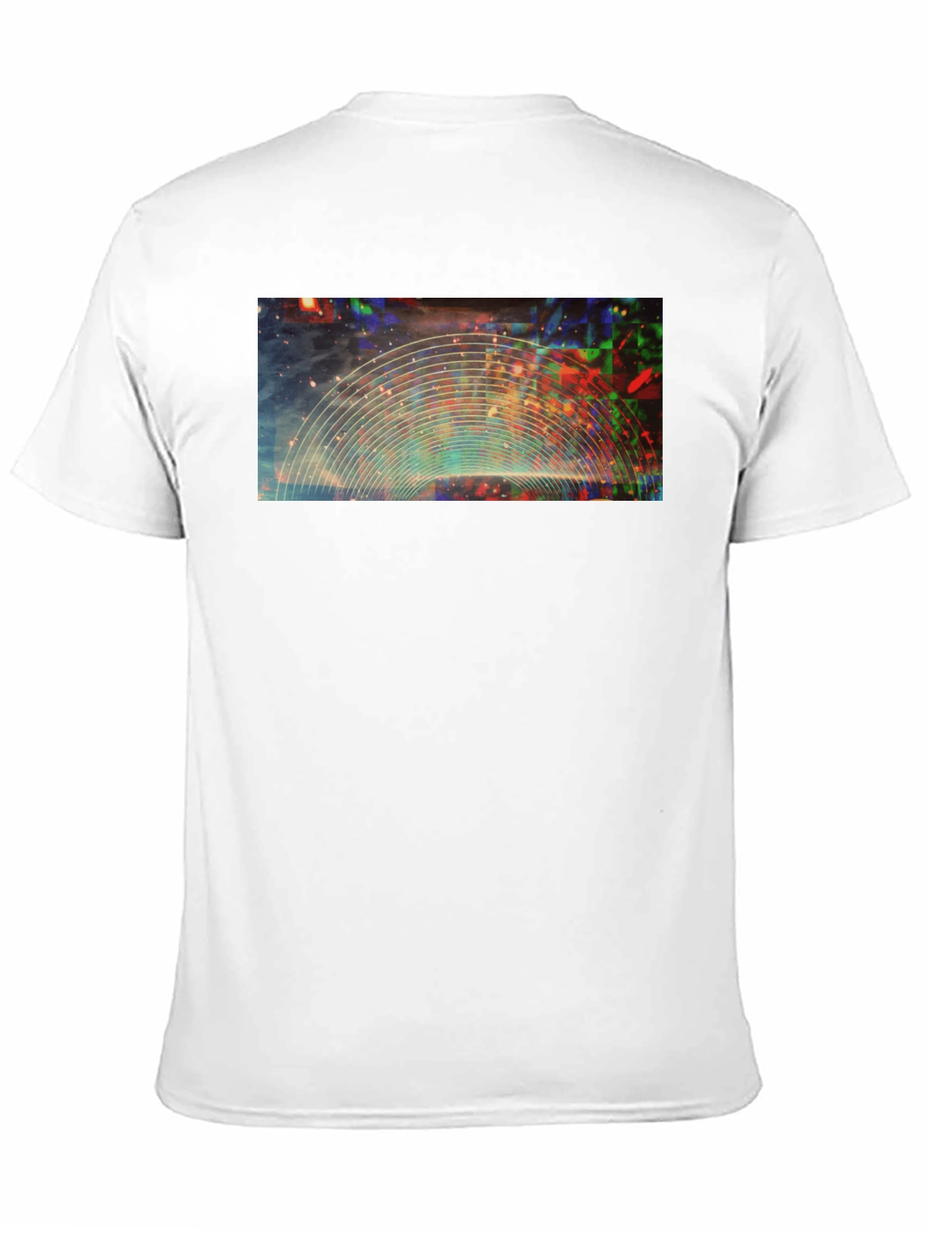 Abstract Galaxy Graphic Black T-Shirt