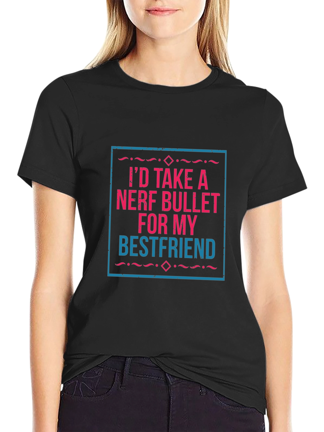 Nerf Bullet Best Friend Graphic Tee - Black