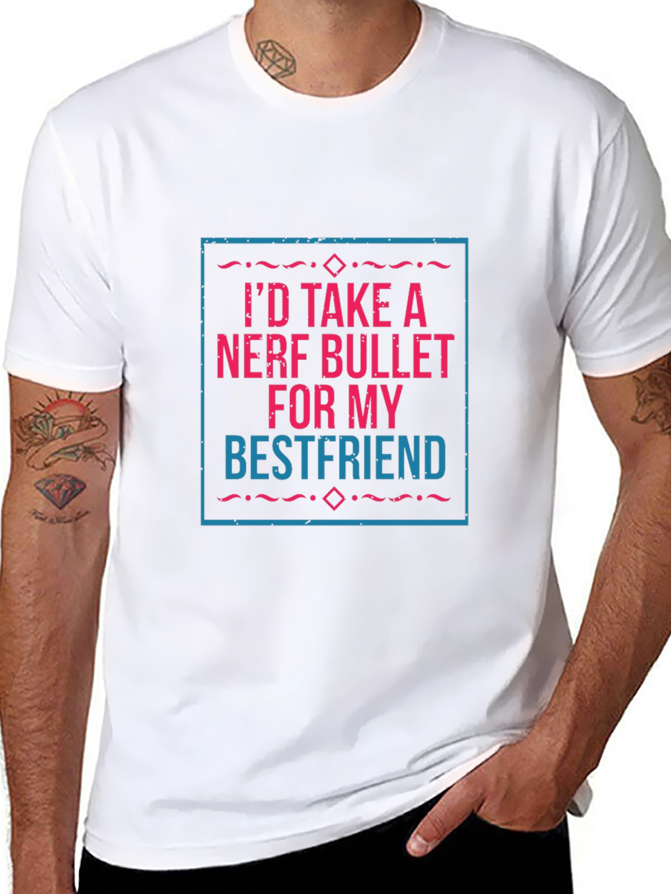 Nerf Bullet Best Friend Graphic Tee - Black