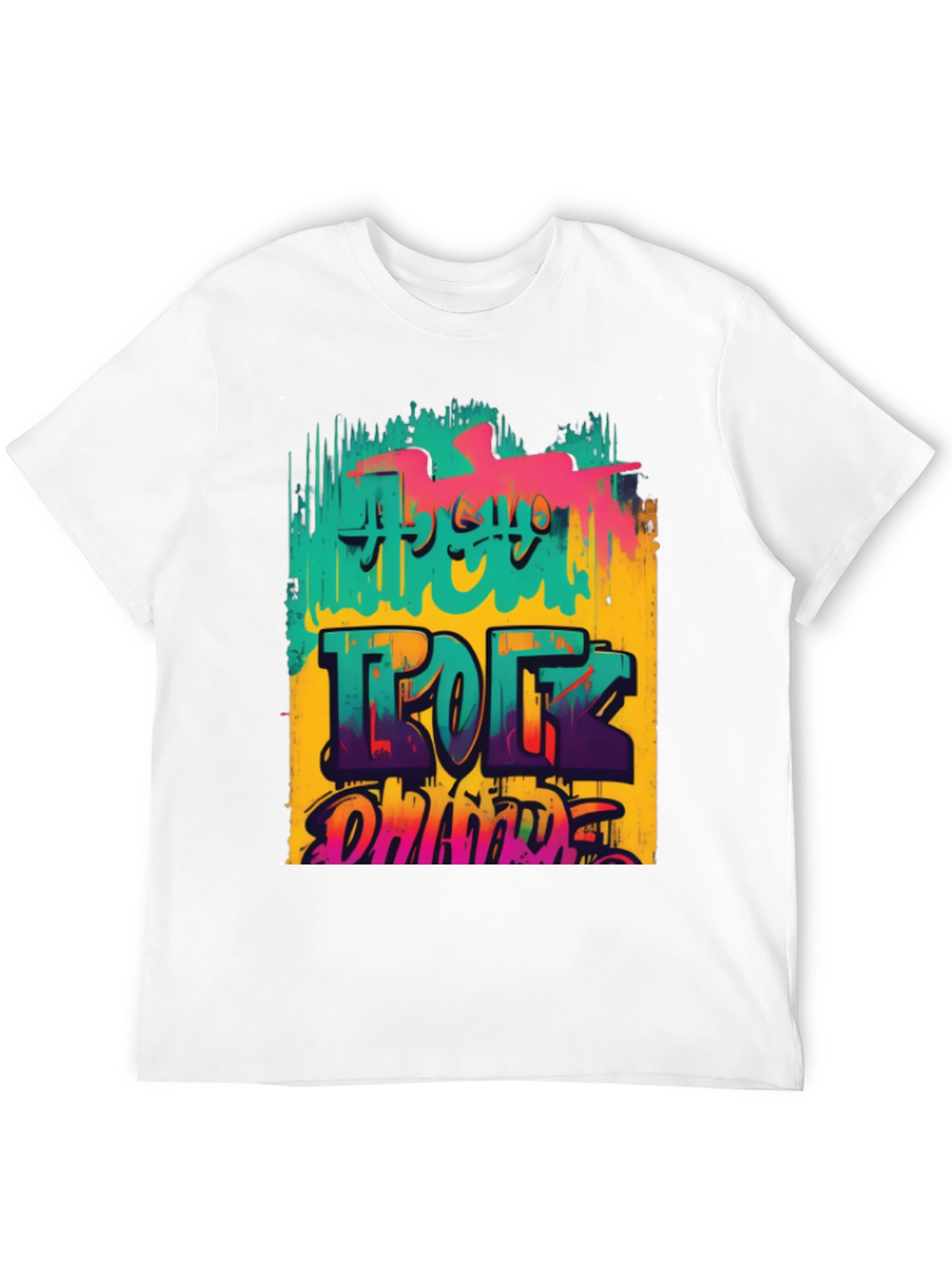Retro Graphic T-Shirt: Rock On Dude!
