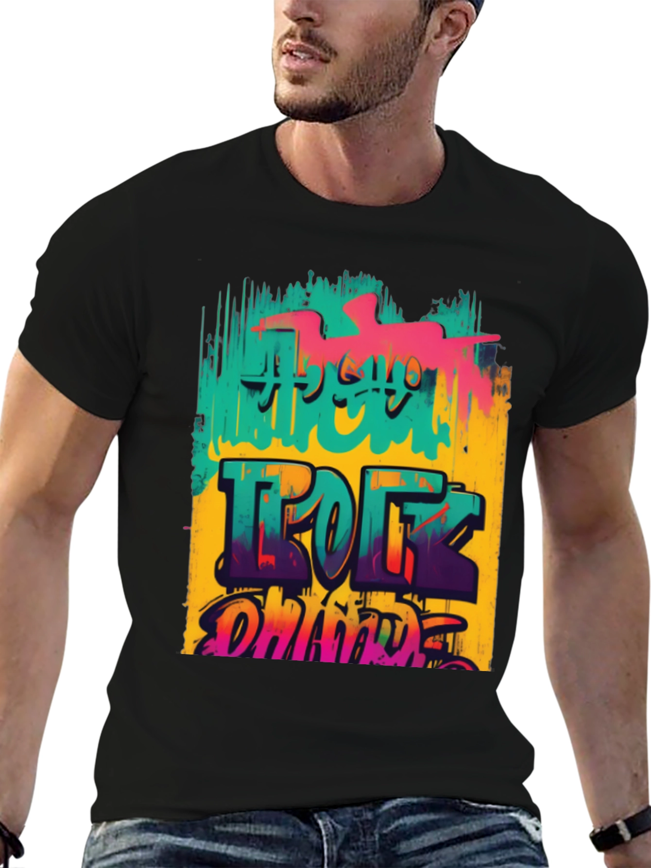Retro Graphic T-Shirt: Rock On Dude!