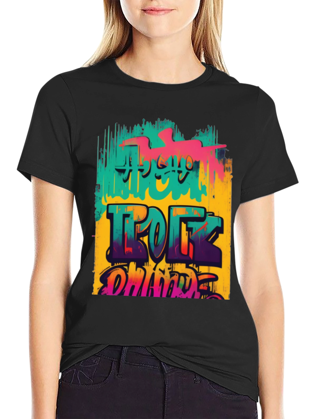 Retro Graphic T-Shirt: Rock On Dude!