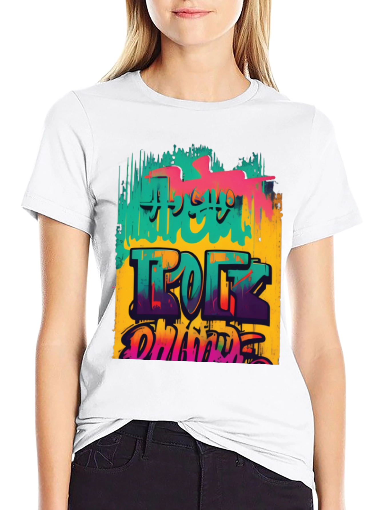 Retro Graphic T-Shirt: Rock On Dude!