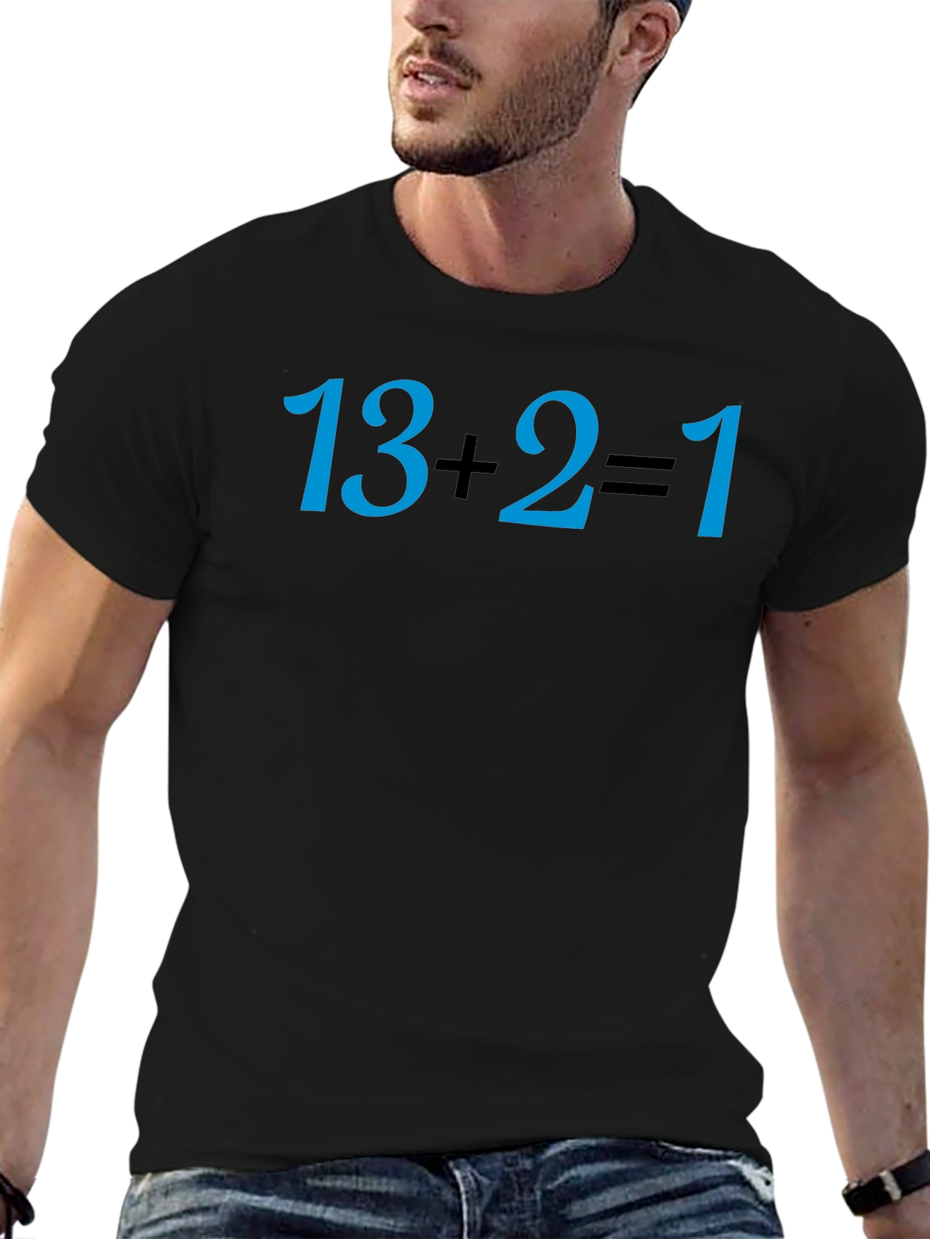 13+2=1 Math Joke T-Shirt - Soft Cotton Tee