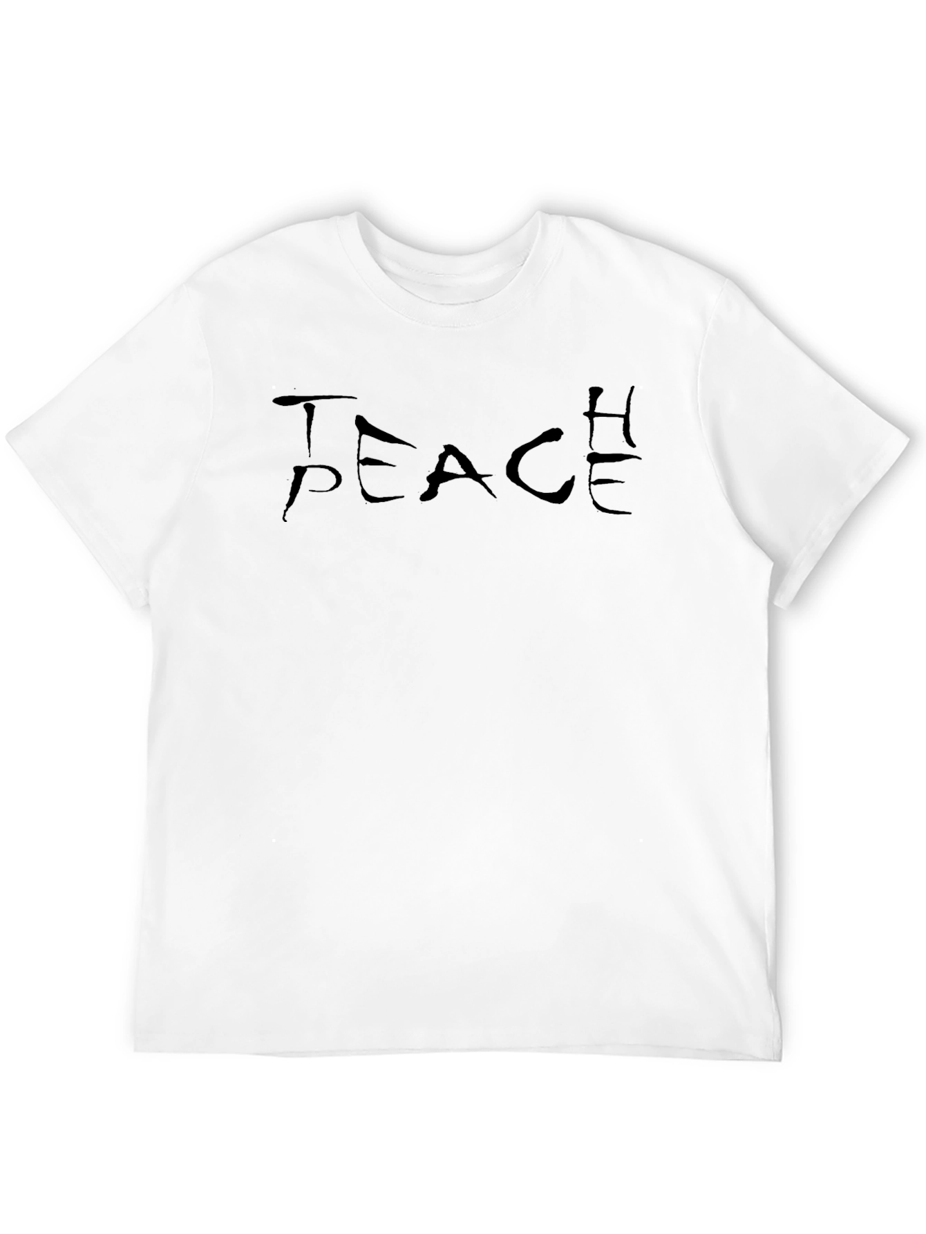 Teach Peace Graphic T-Shirt - Black