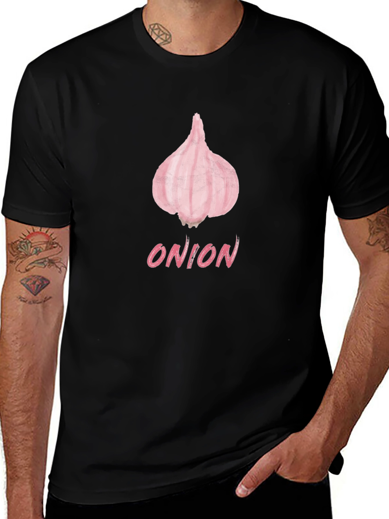 Onion Graphic Tee - Funny Food Shirt