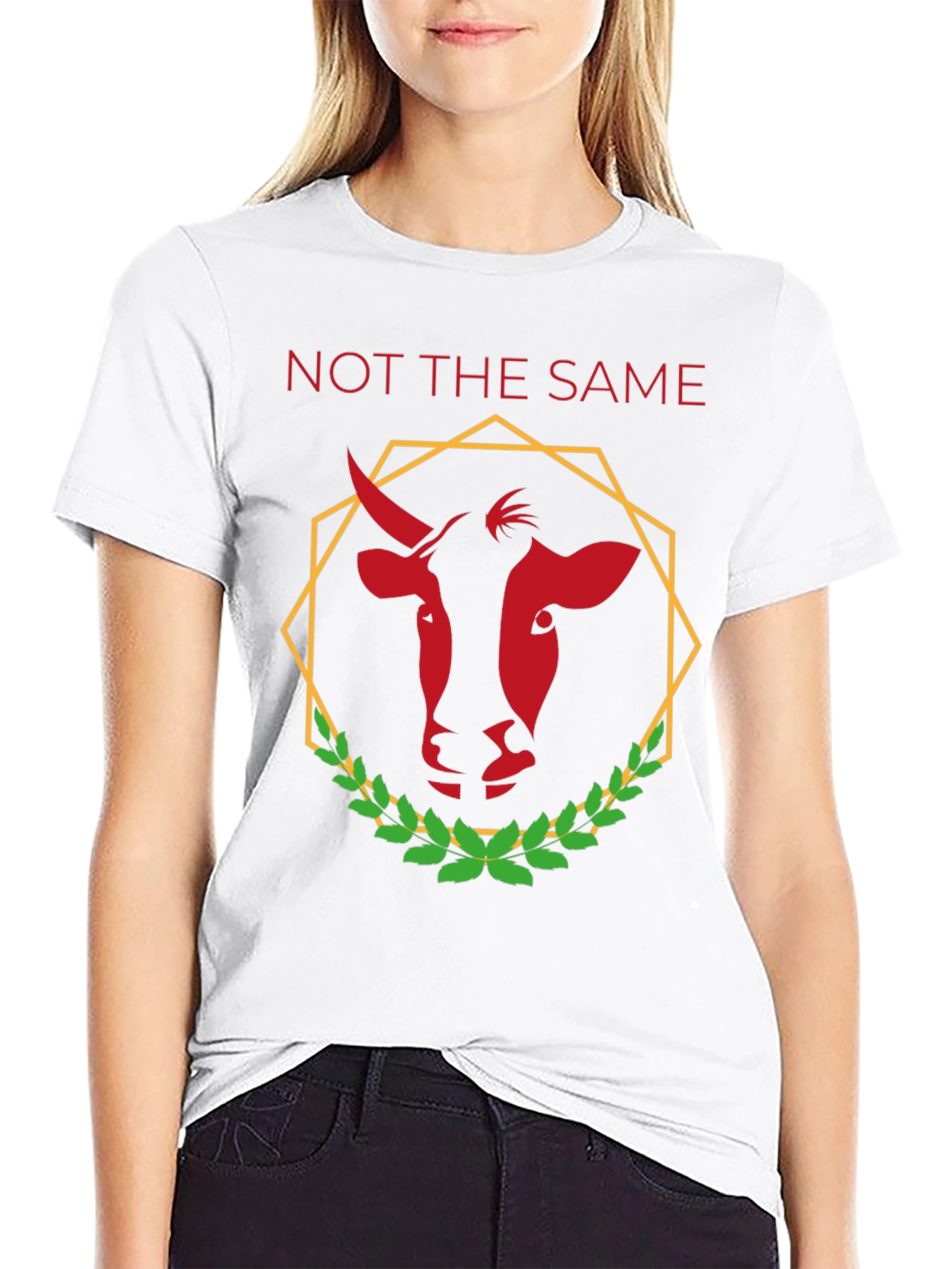 Not The Same Bull Graphic Tee - Black