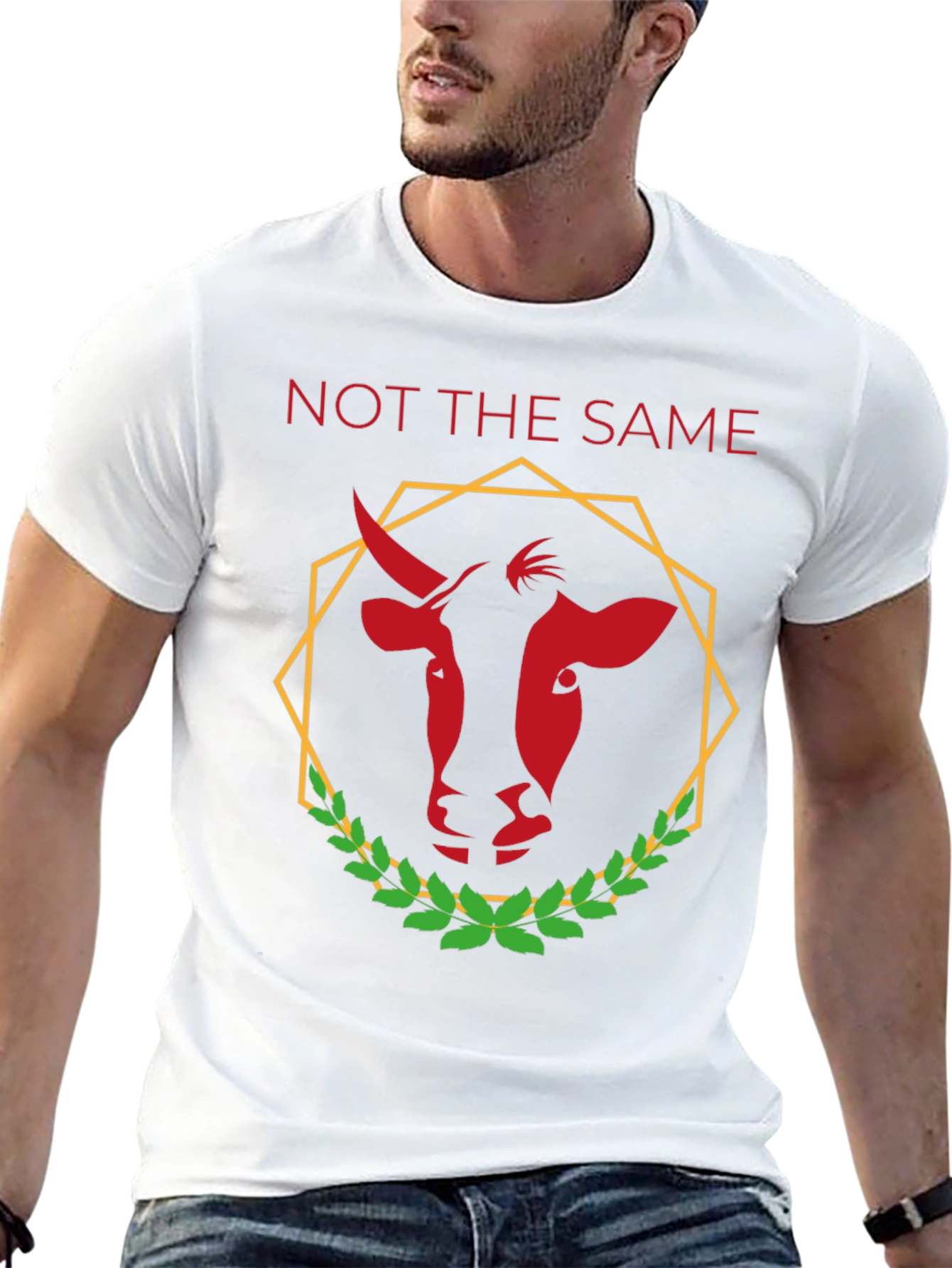 Not The Same Bull Graphic Tee - Black