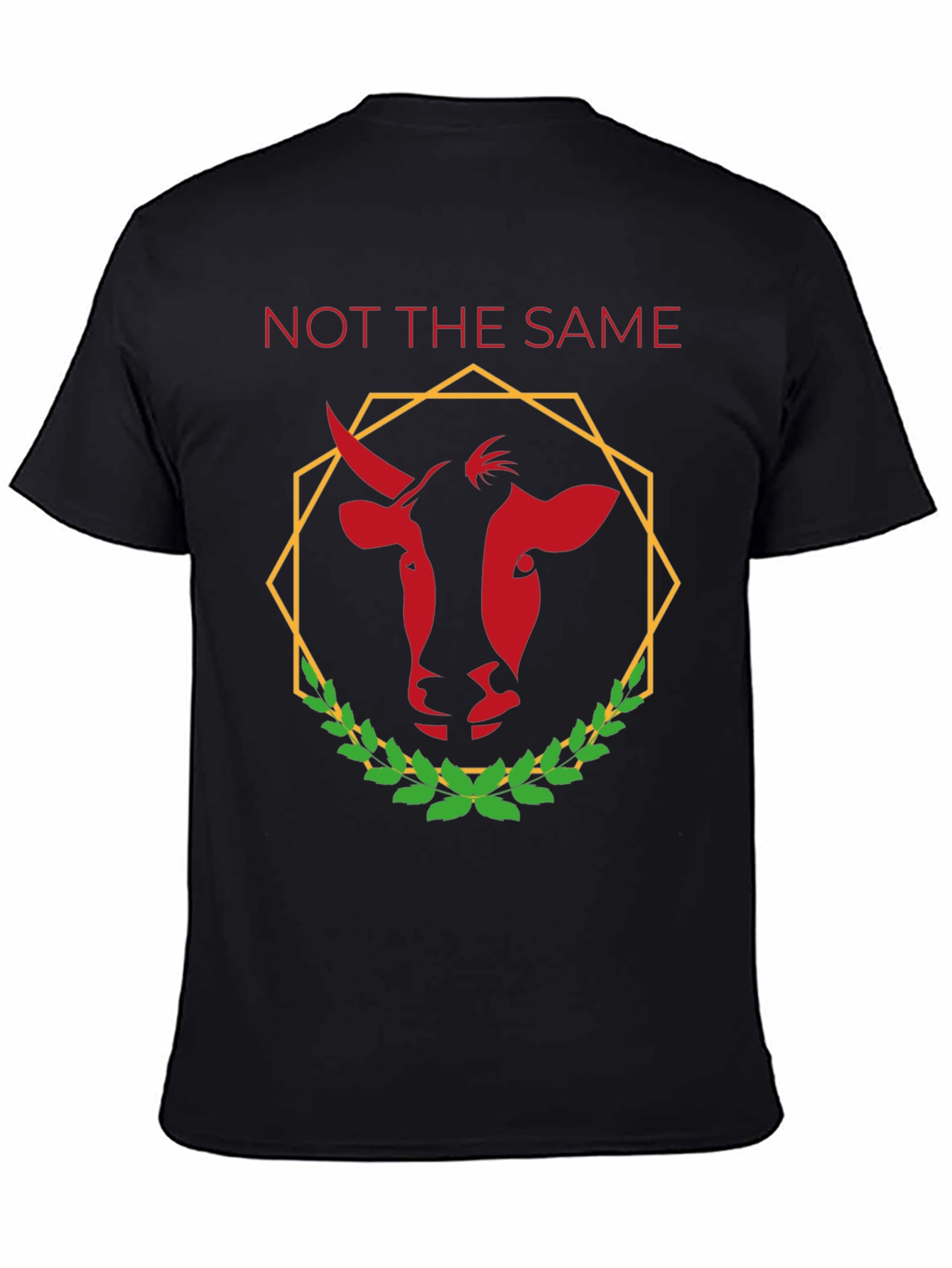 Not The Same Bull Graphic Tee - Black