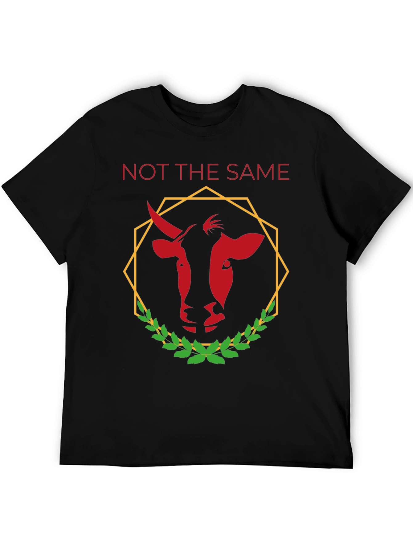 Not The Same Bull Graphic Tee - Black