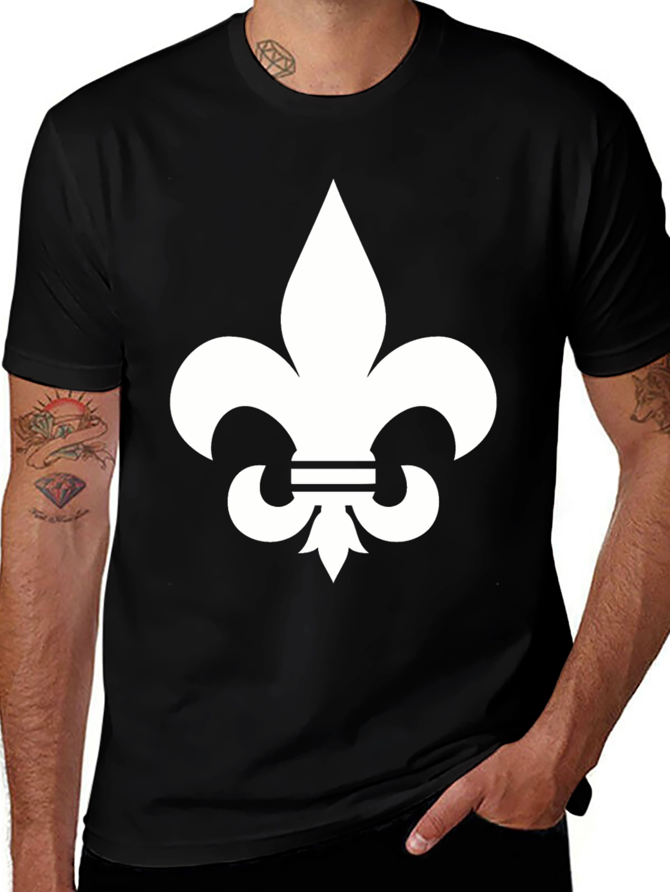 Fleur-de-lis Graphic Tee - Unisex Black T-Shirt