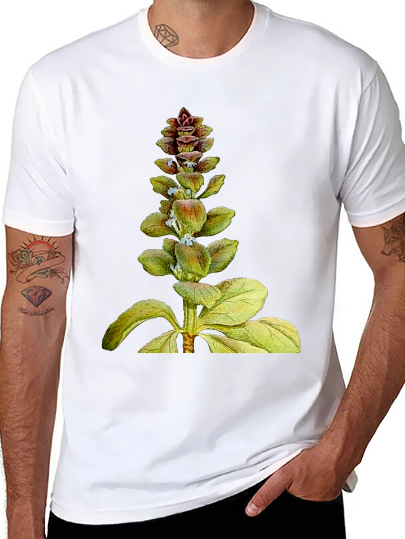 Botanical Plant Graphic T-Shirt