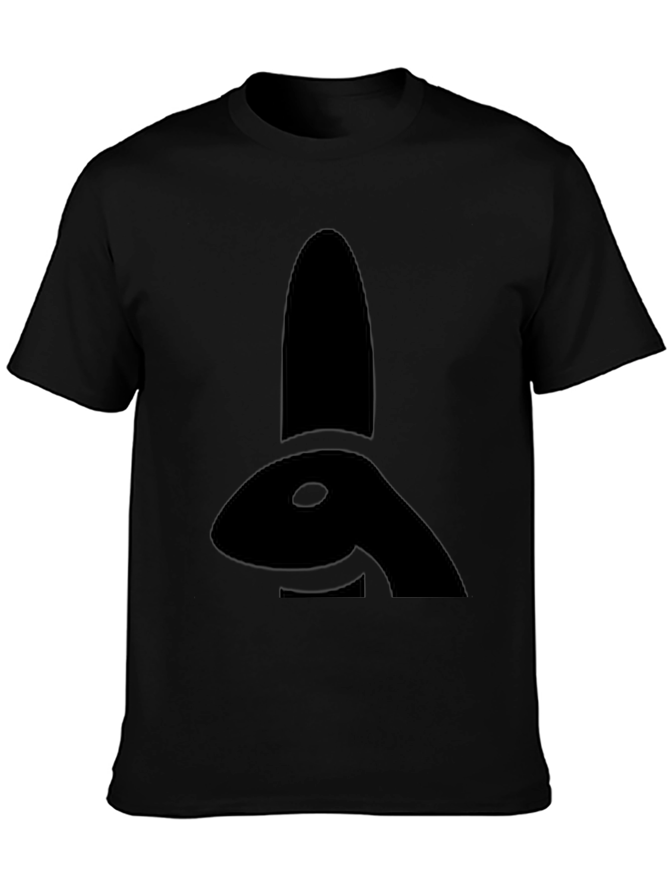 Black Bunny Silhouette Graphic Tee
