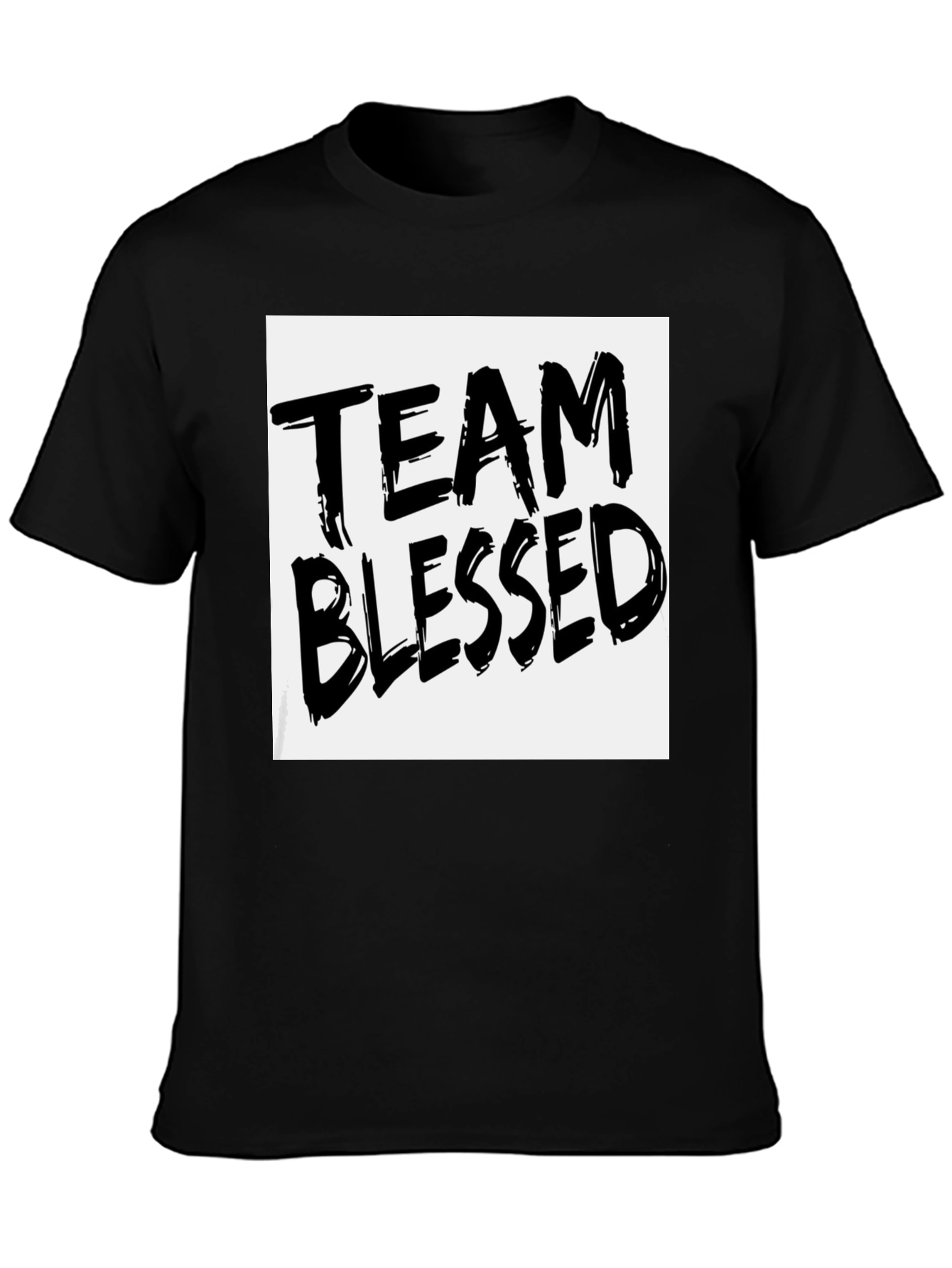 Team Blessed Graphic T-Shirt - Black