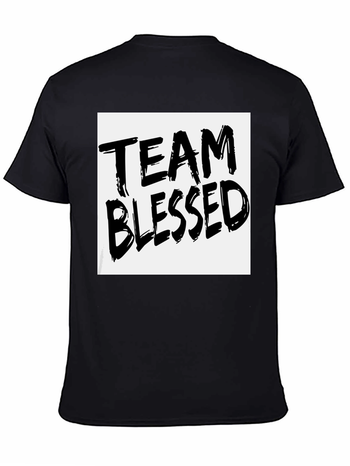 Team Blessed Graphic T-Shirt - Black