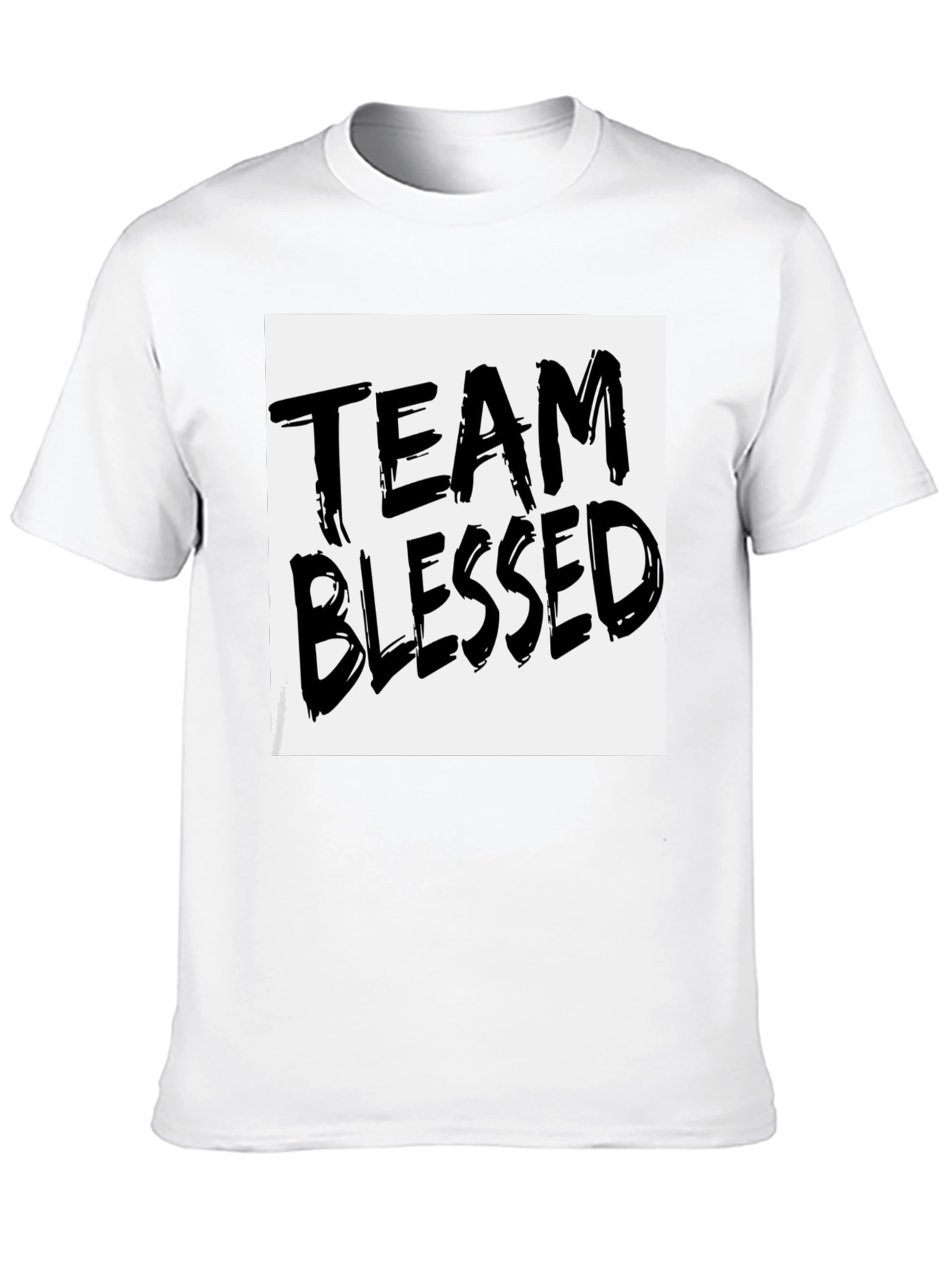 Team Blessed Graphic T-Shirt - Black