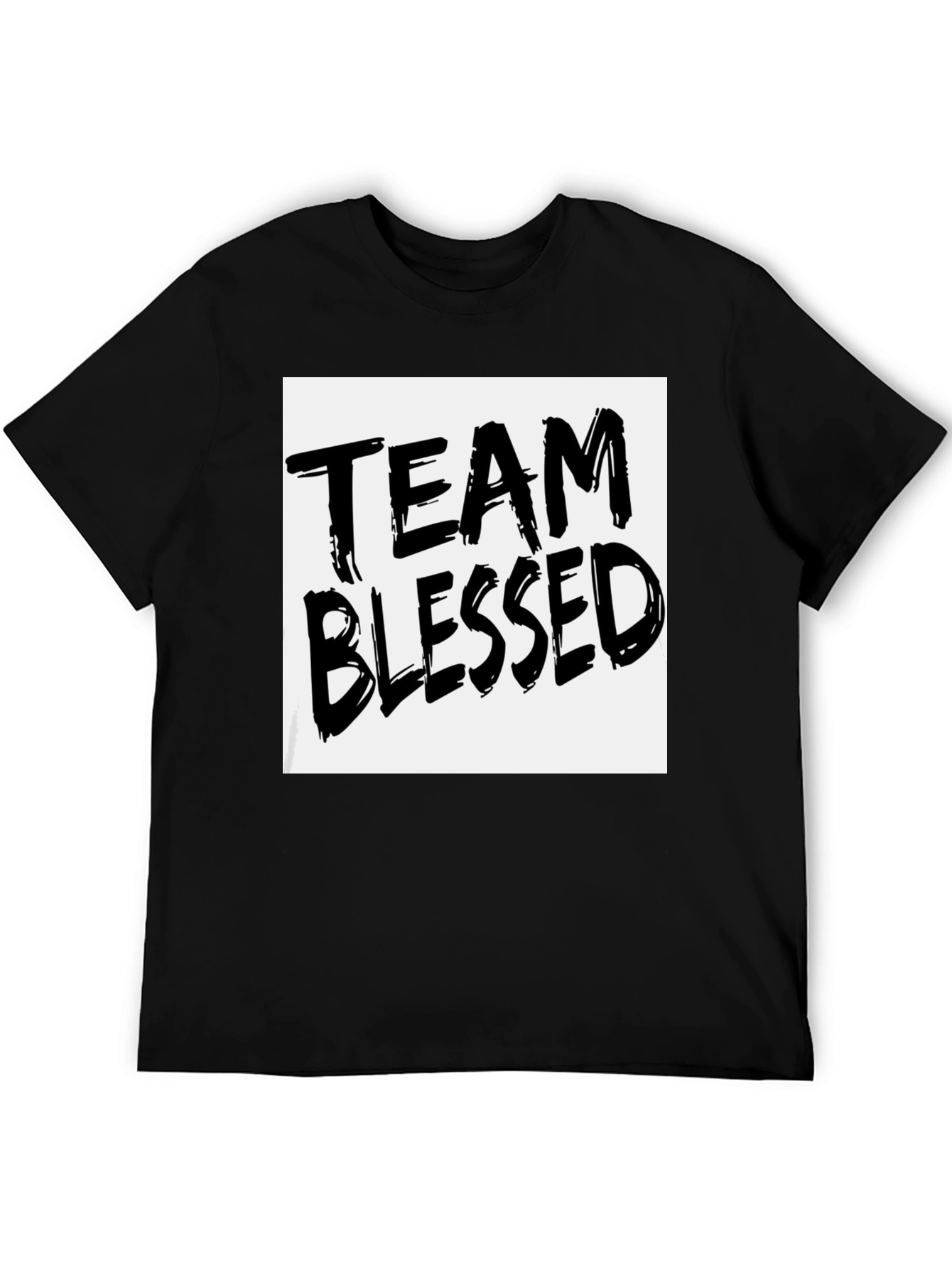 Team Blessed Graphic T-Shirt - Black