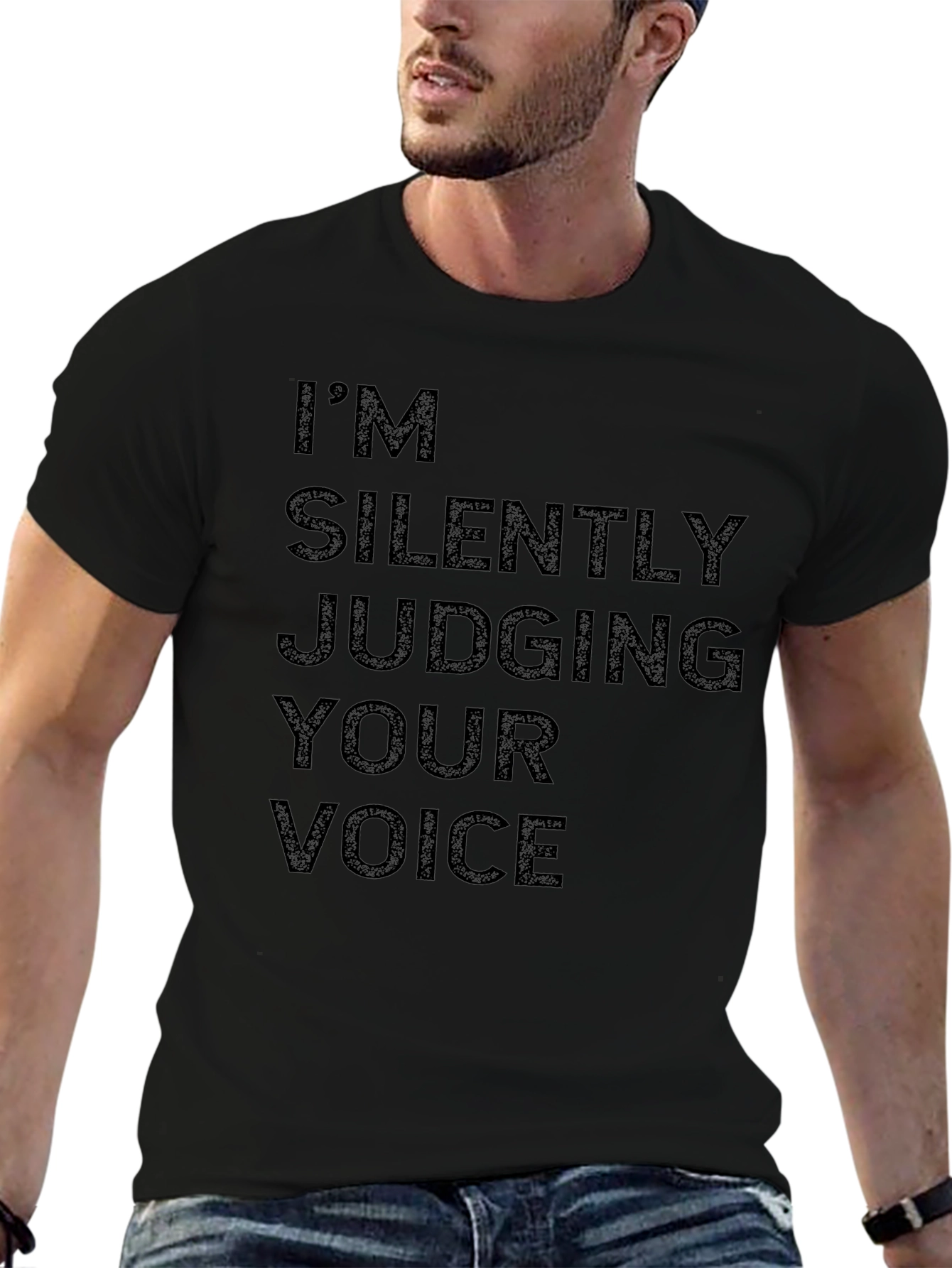 Im Silently Judging Your Voice Graphic Tee