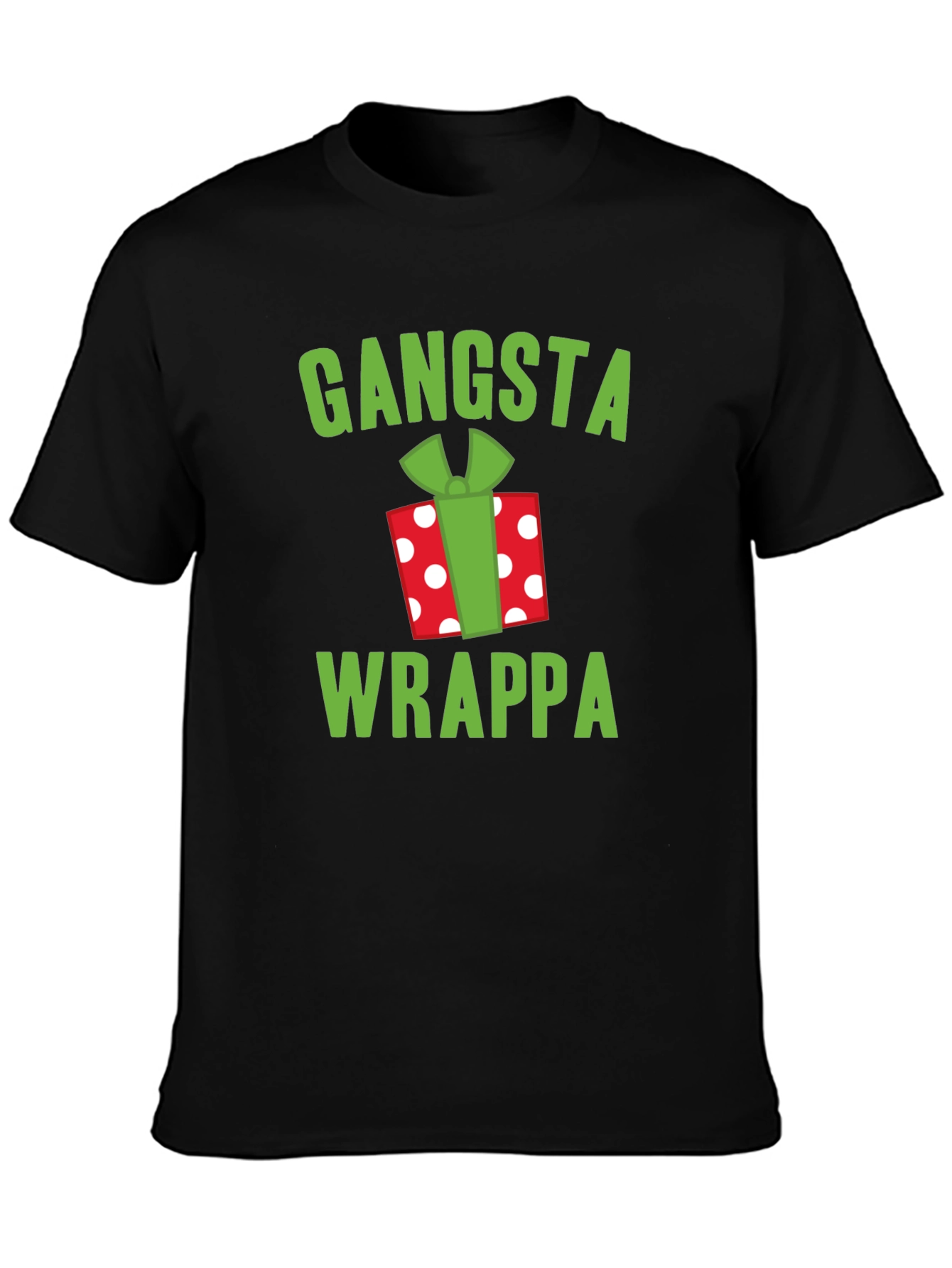 Gangsta Wrappa Christmas Graphic T-Shirt