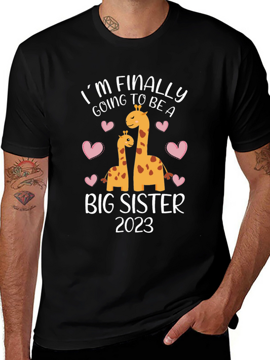 Big Sister 2023 Giraffe T-Shirt