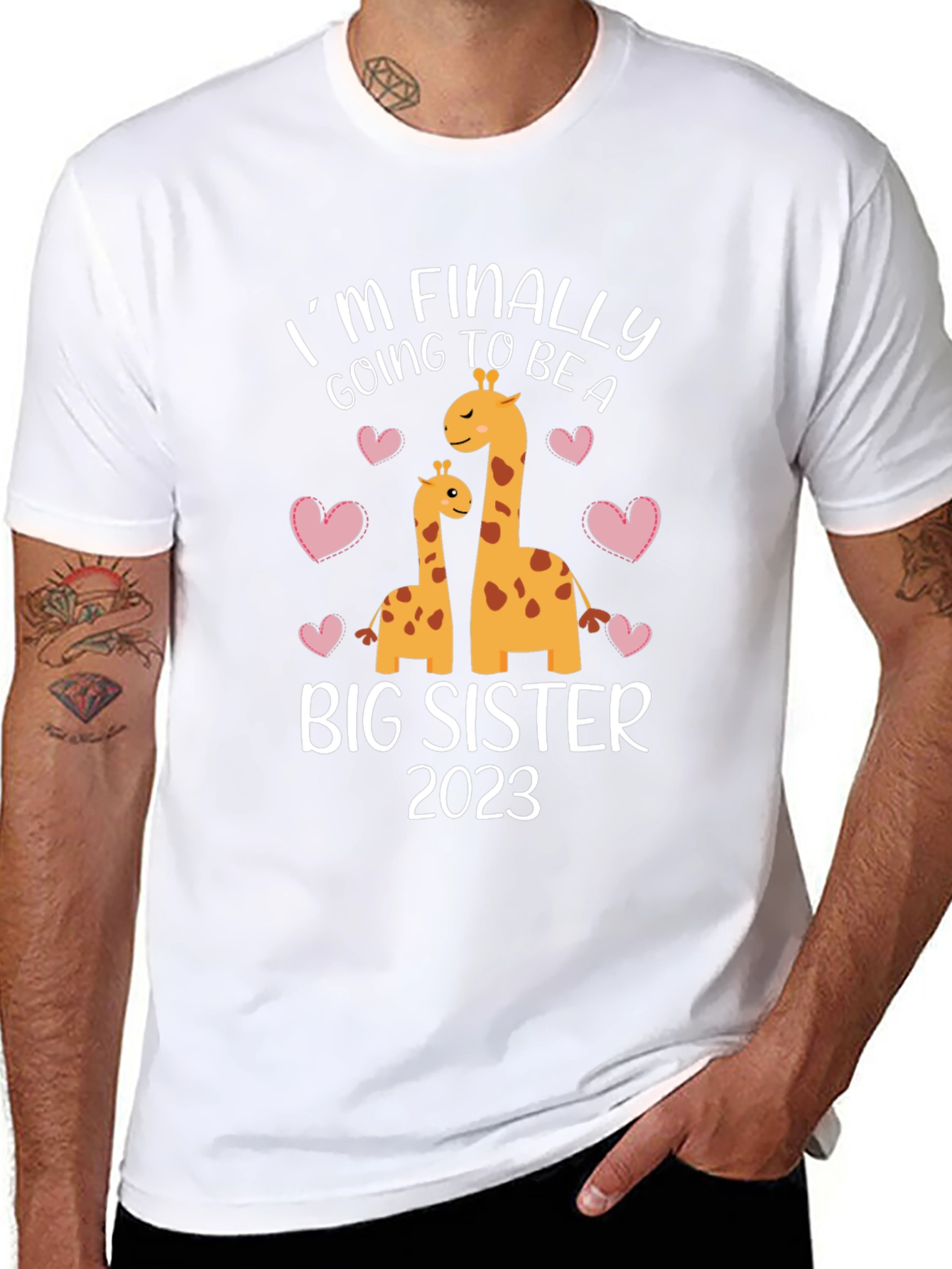 Big Sister 2023 Giraffe T-Shirt