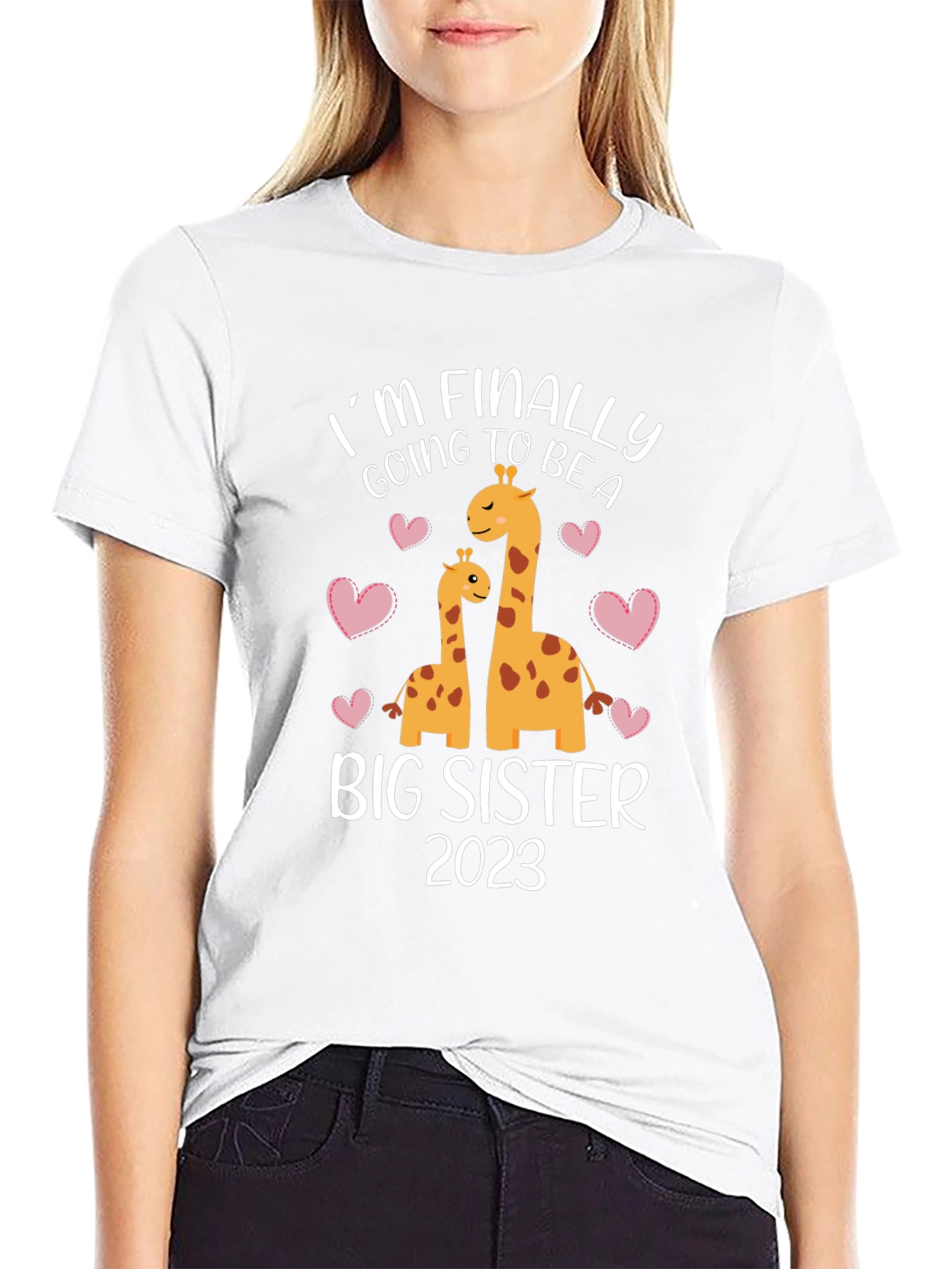 Big Sister 2023 Giraffe T-Shirt