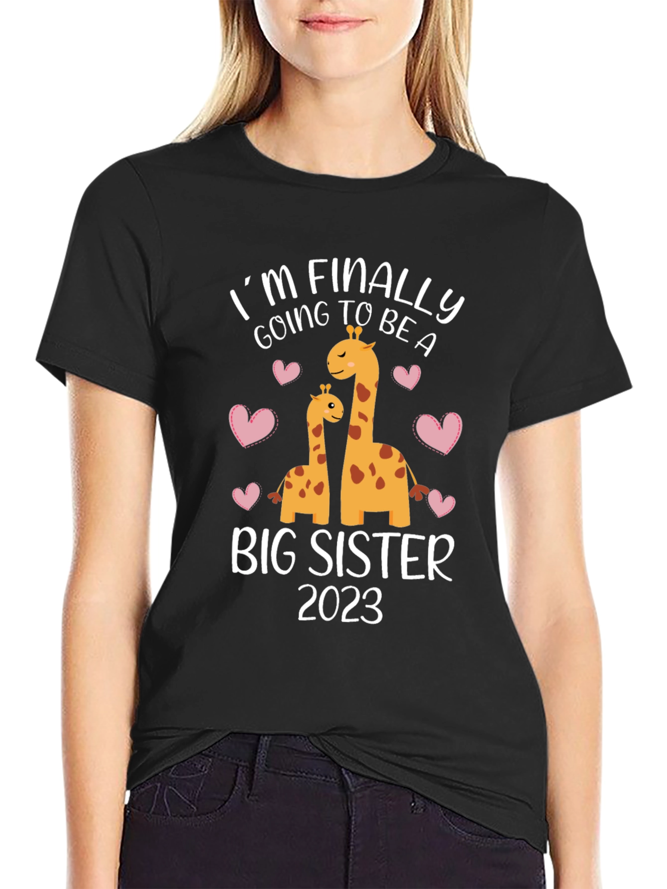Big Sister 2023 Giraffe T-Shirt