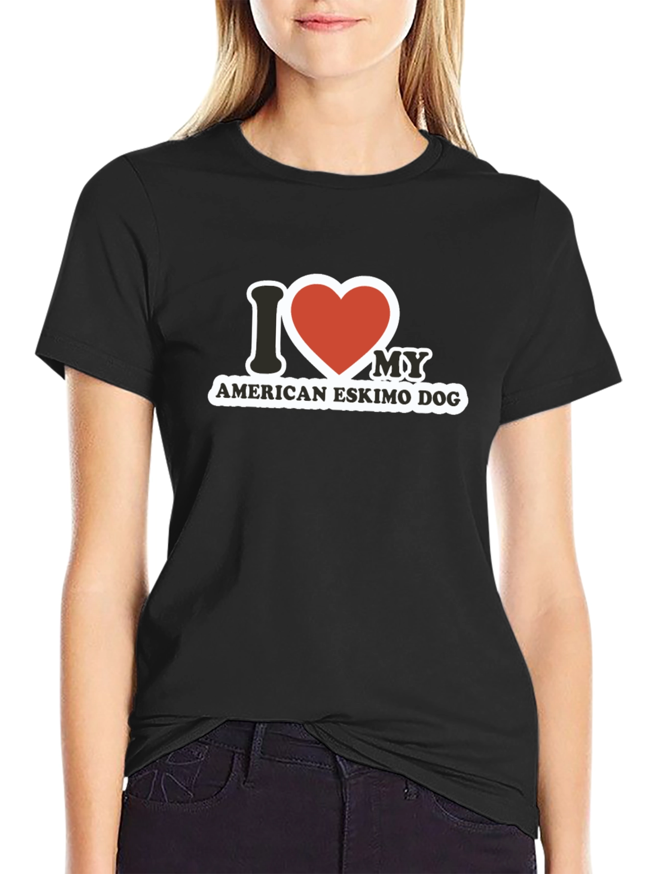 I Heart My American Eskimo Dog T-Shirt