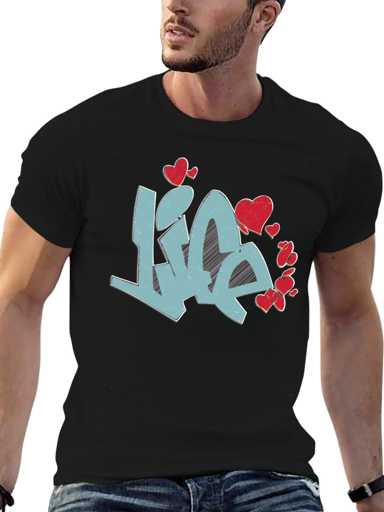 Love Life Graphic Tee - Black