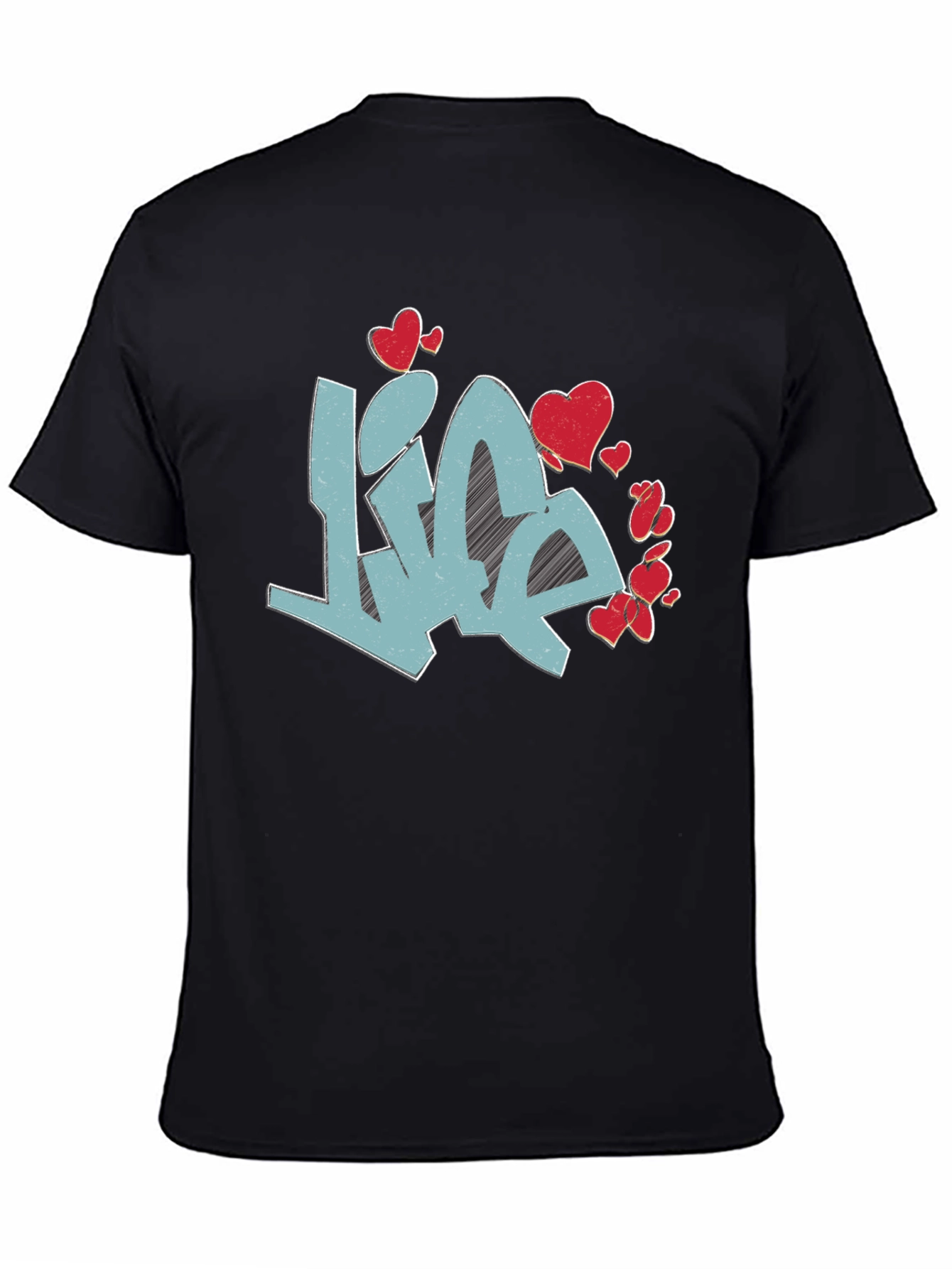 Love Life Graphic Tee - Black