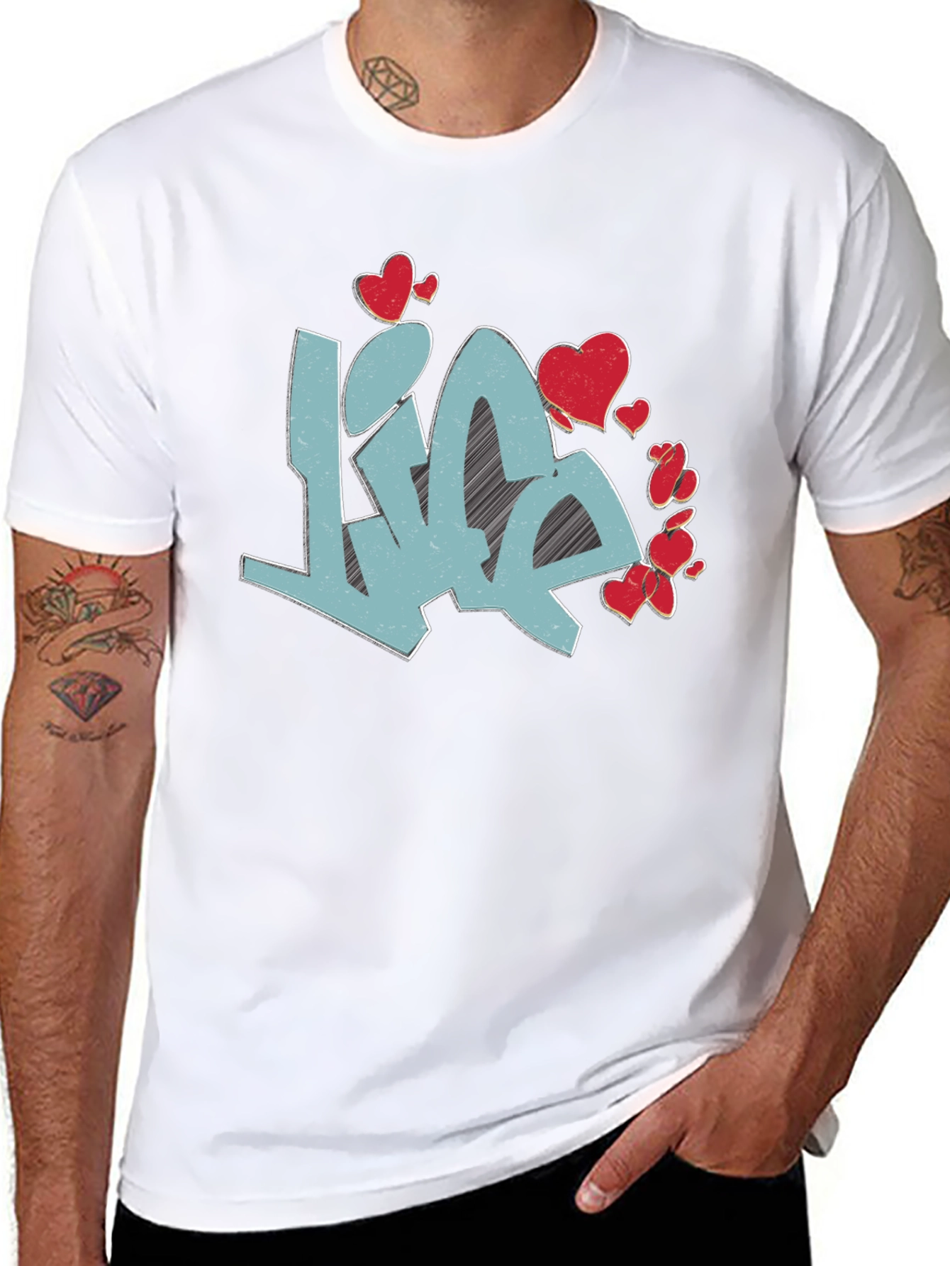 Love Life Graphic Tee - Black