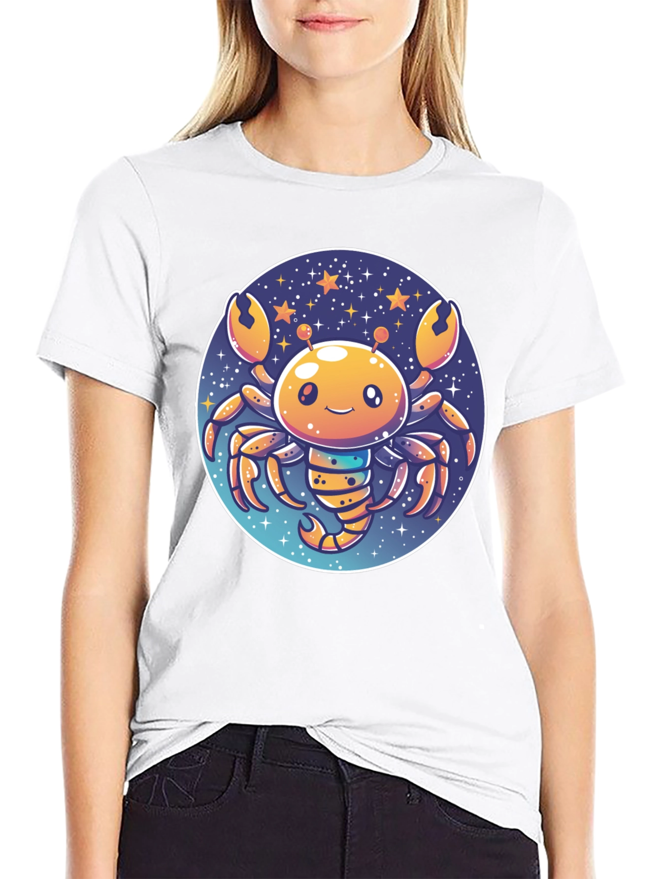Cartoon Crab Zodiac T-Shirt
