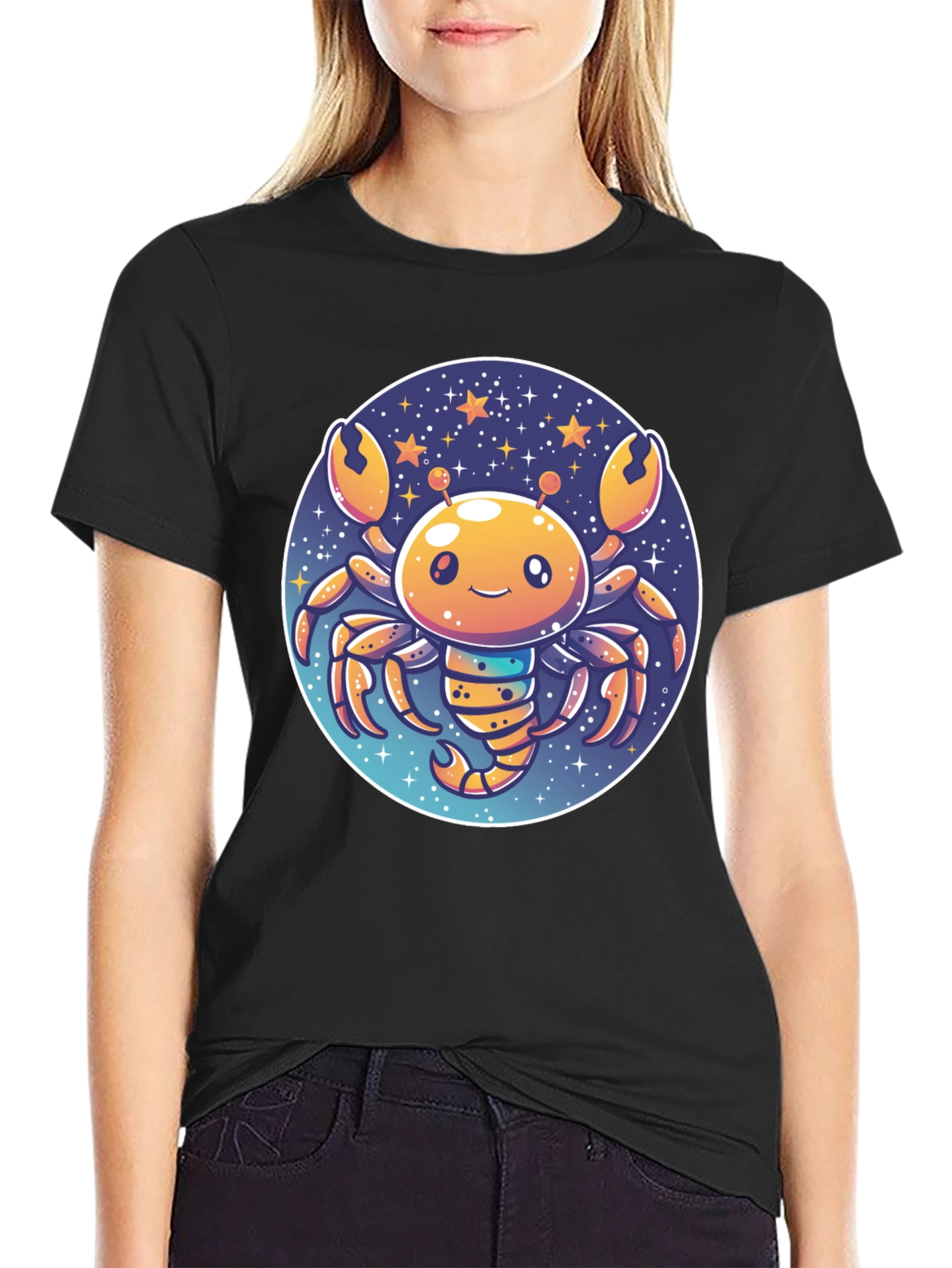 Cartoon Crab Zodiac T-Shirt