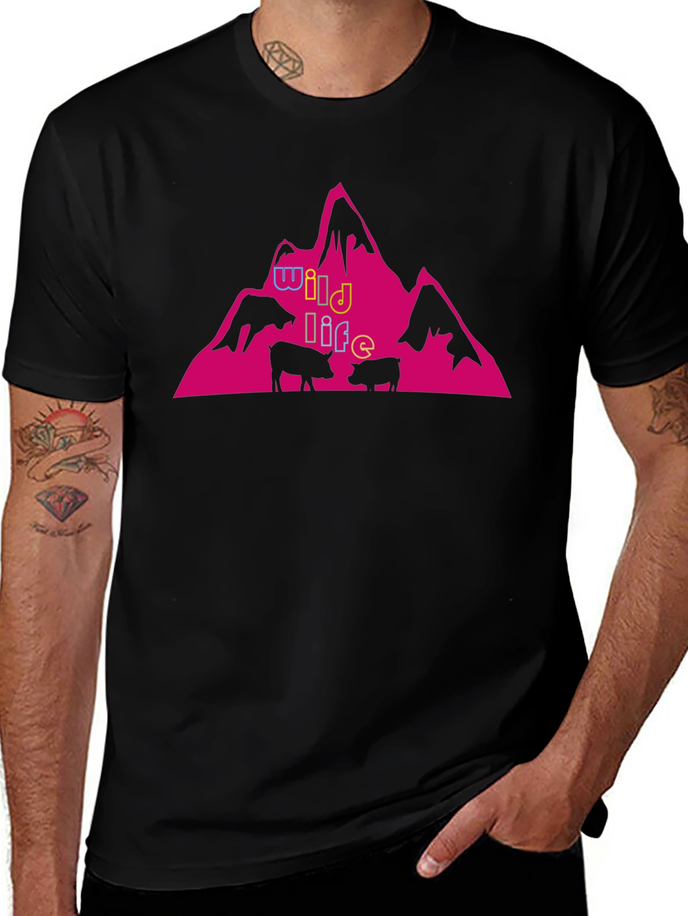 Wildlife Mountain Graphic Tee