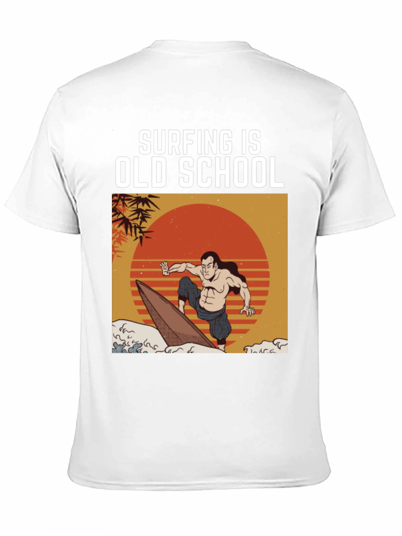 Surfing is Old School Graphic Tee