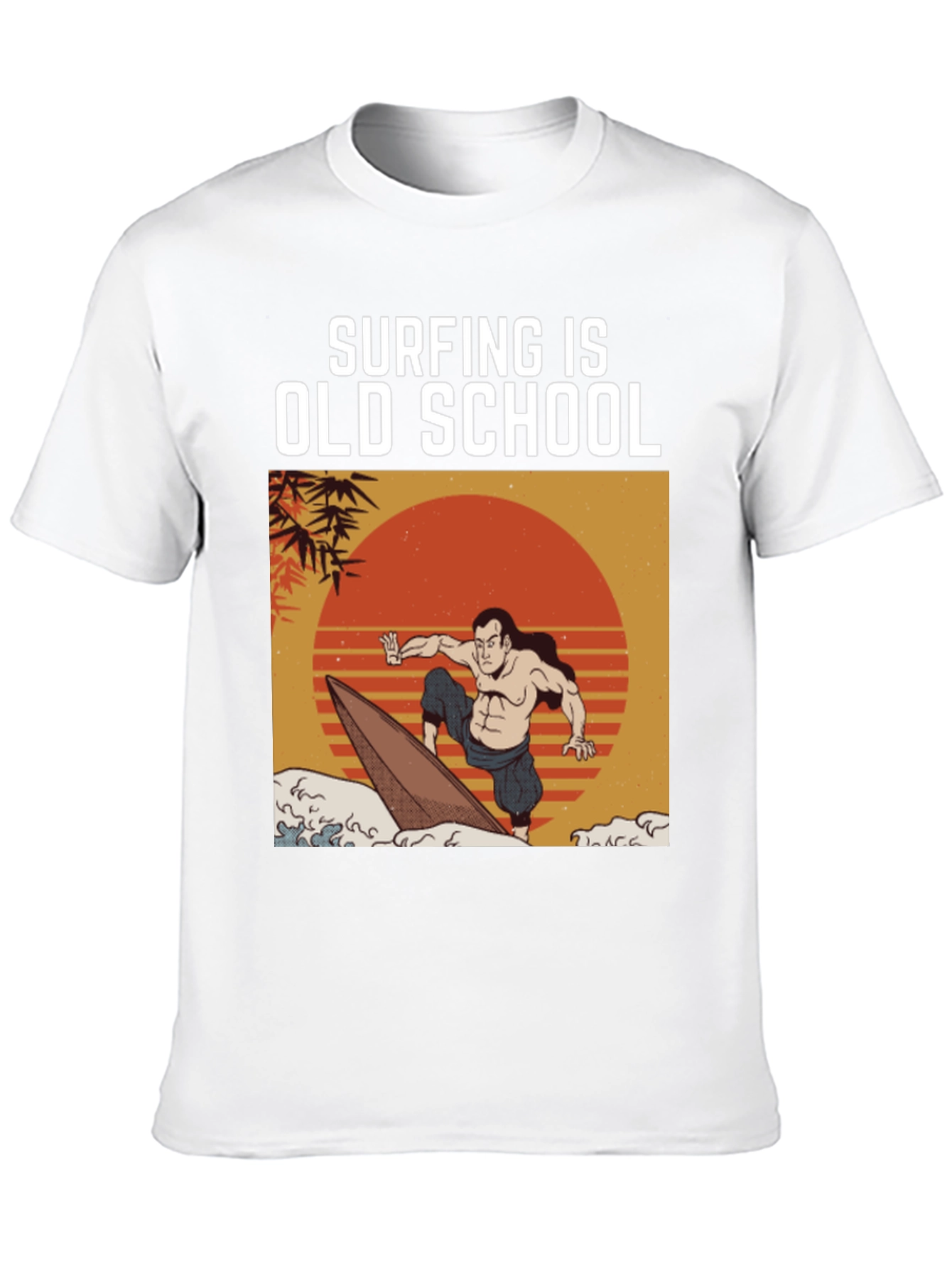 Surfing is Old School Graphic Tee