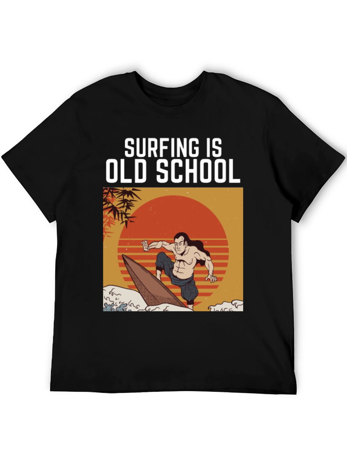 Surfing is Old School Graphic Tee
