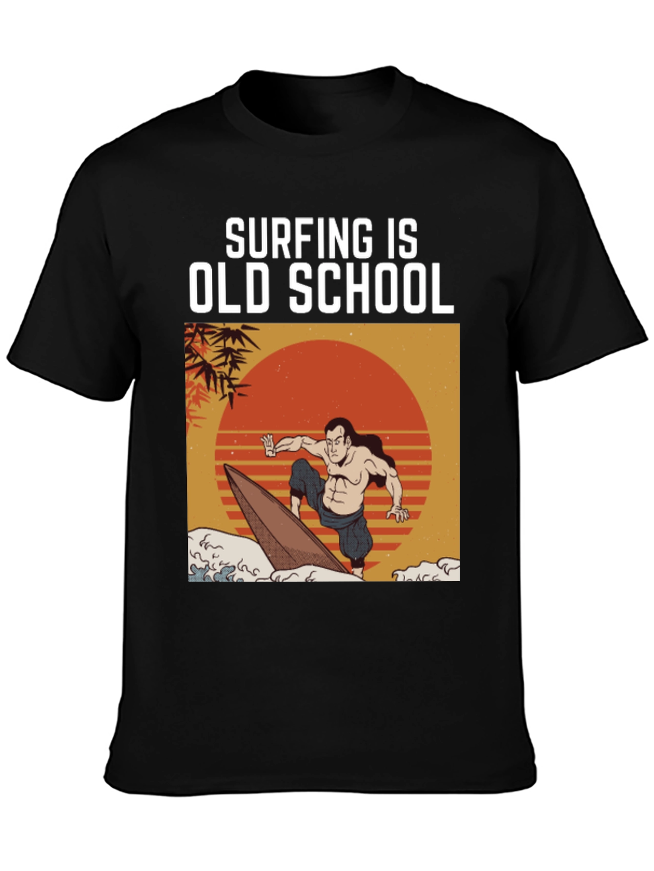 Surfing is Old School Graphic Tee