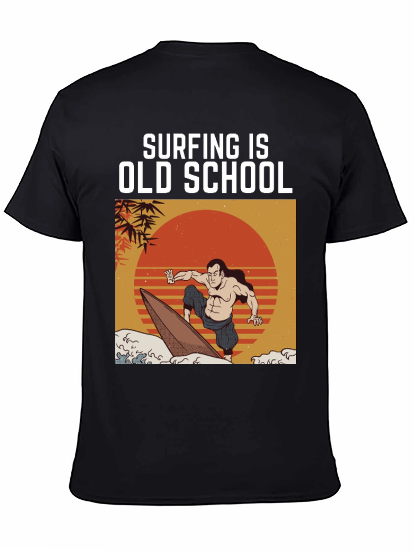 Surfing is Old School Graphic Tee