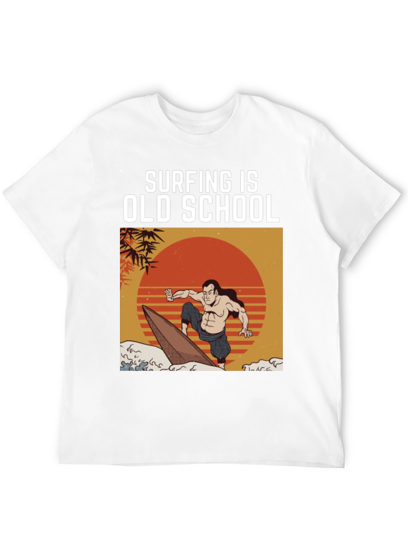 Surfing is Old School Graphic Tee